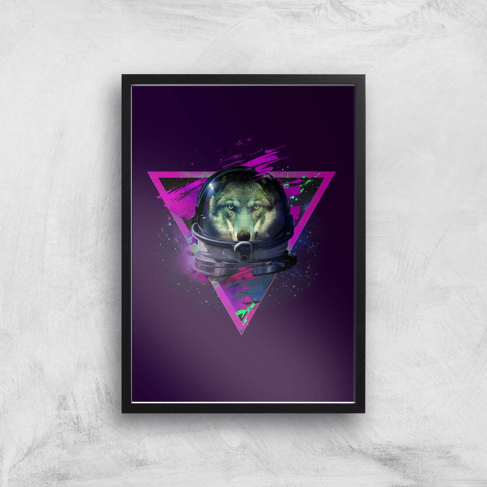 Lonely Astronaut Giclee Art Print - A2 - Black Frame