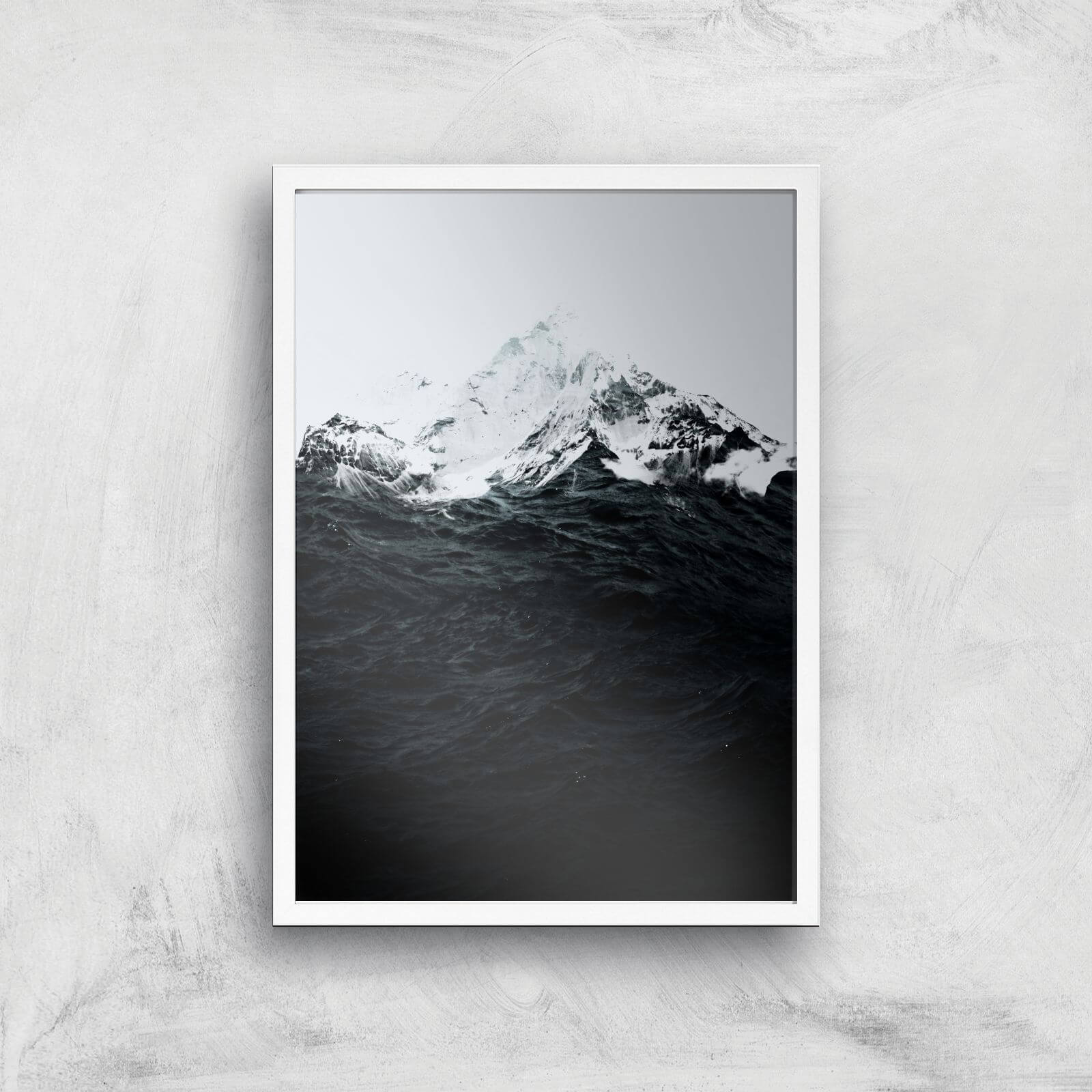 Those Waves Were Like Mountains Giclee Art Print - A2 - White Frame