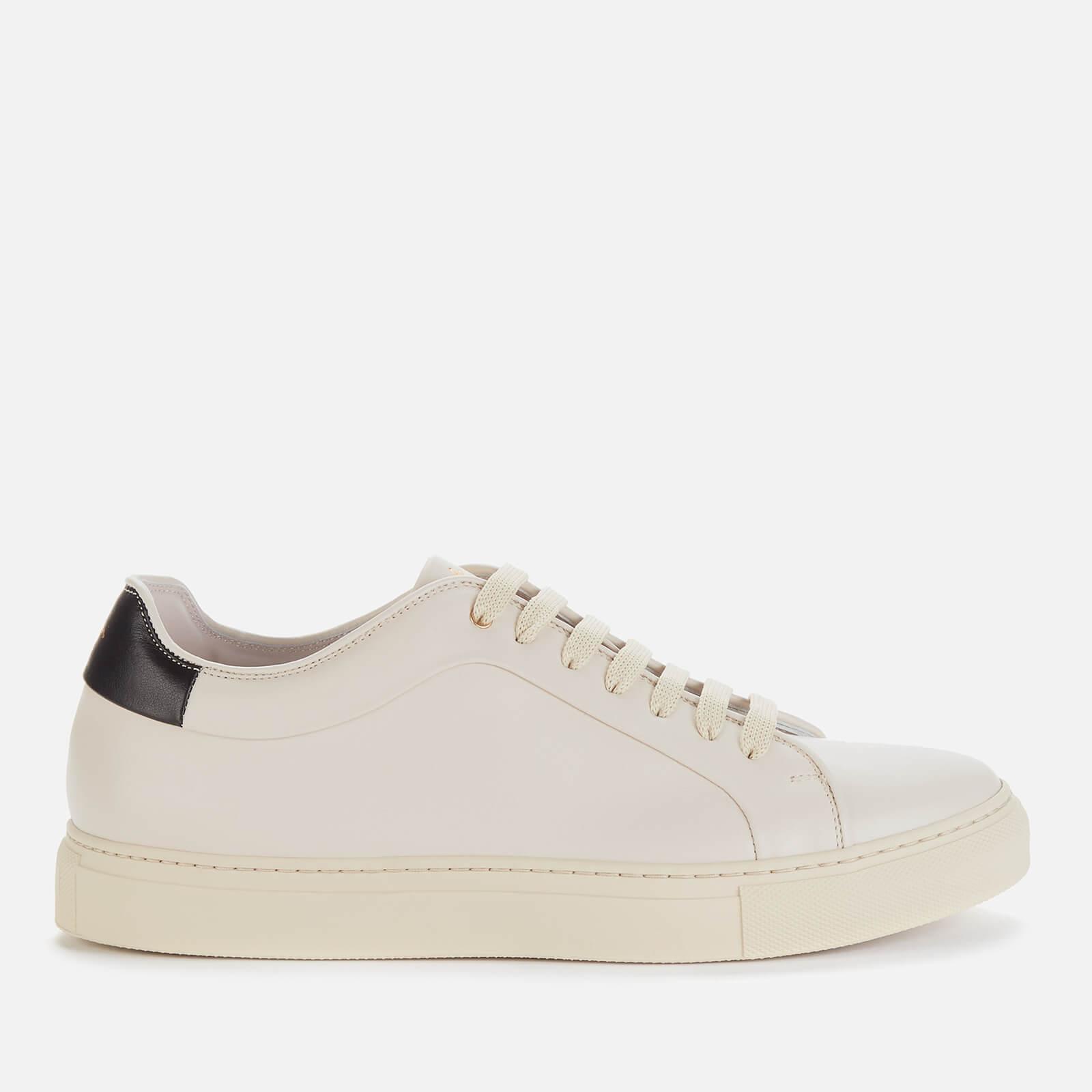 Paul Smith Men's Basso Leather Cupsole Trainers - Ivory - UK 7