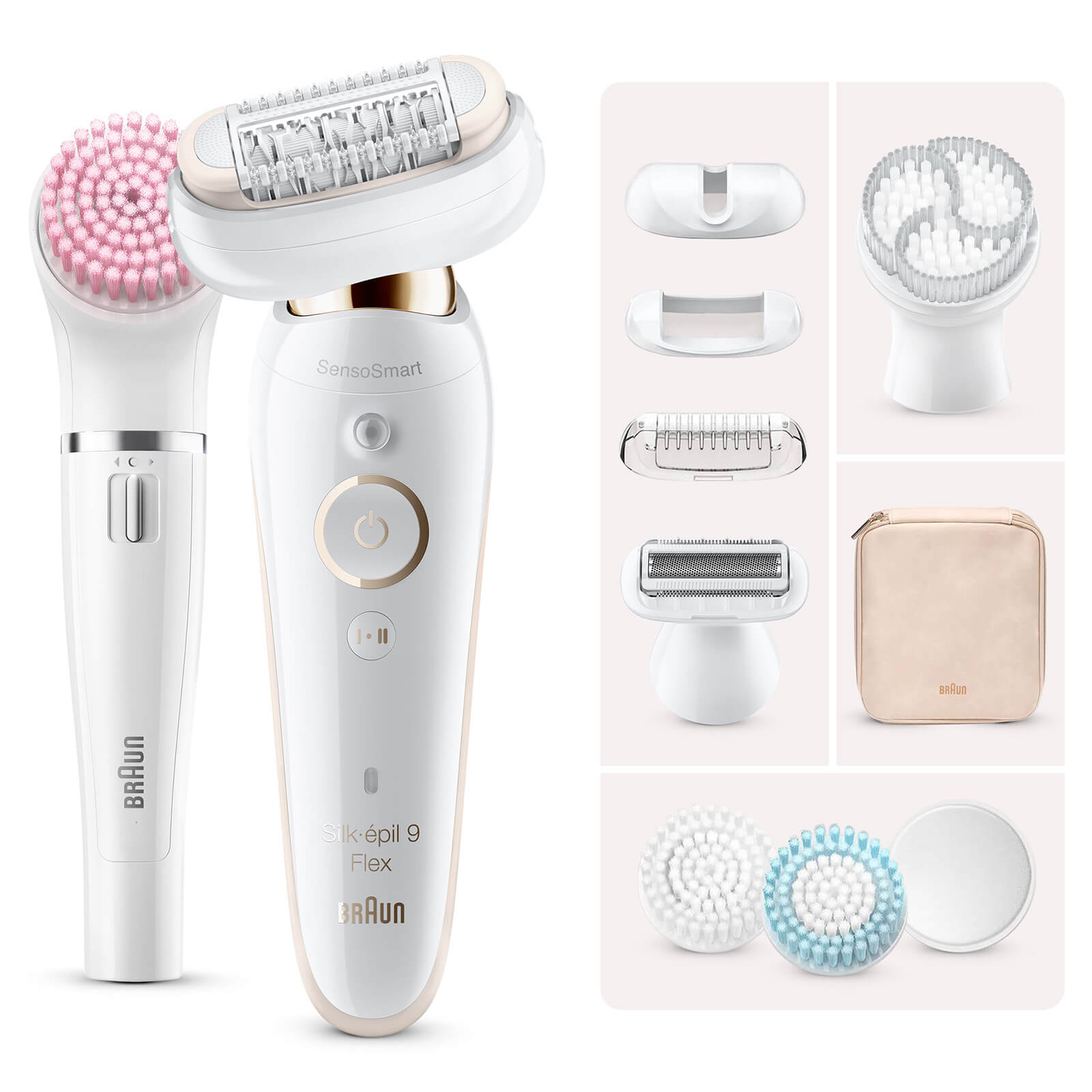 Braun Silk-épil 9 Flex Epilator Beauty Set with 8 extras and FaceSpa
