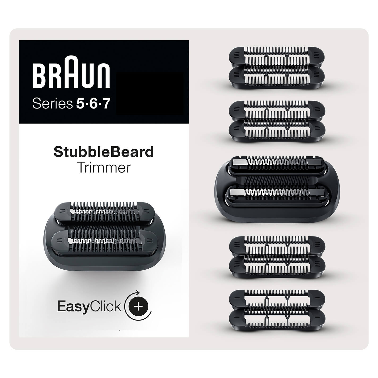 Photos - Other Cosmetics Braun EasyClick StubbleBeard Trimmer Attachment 81697115 