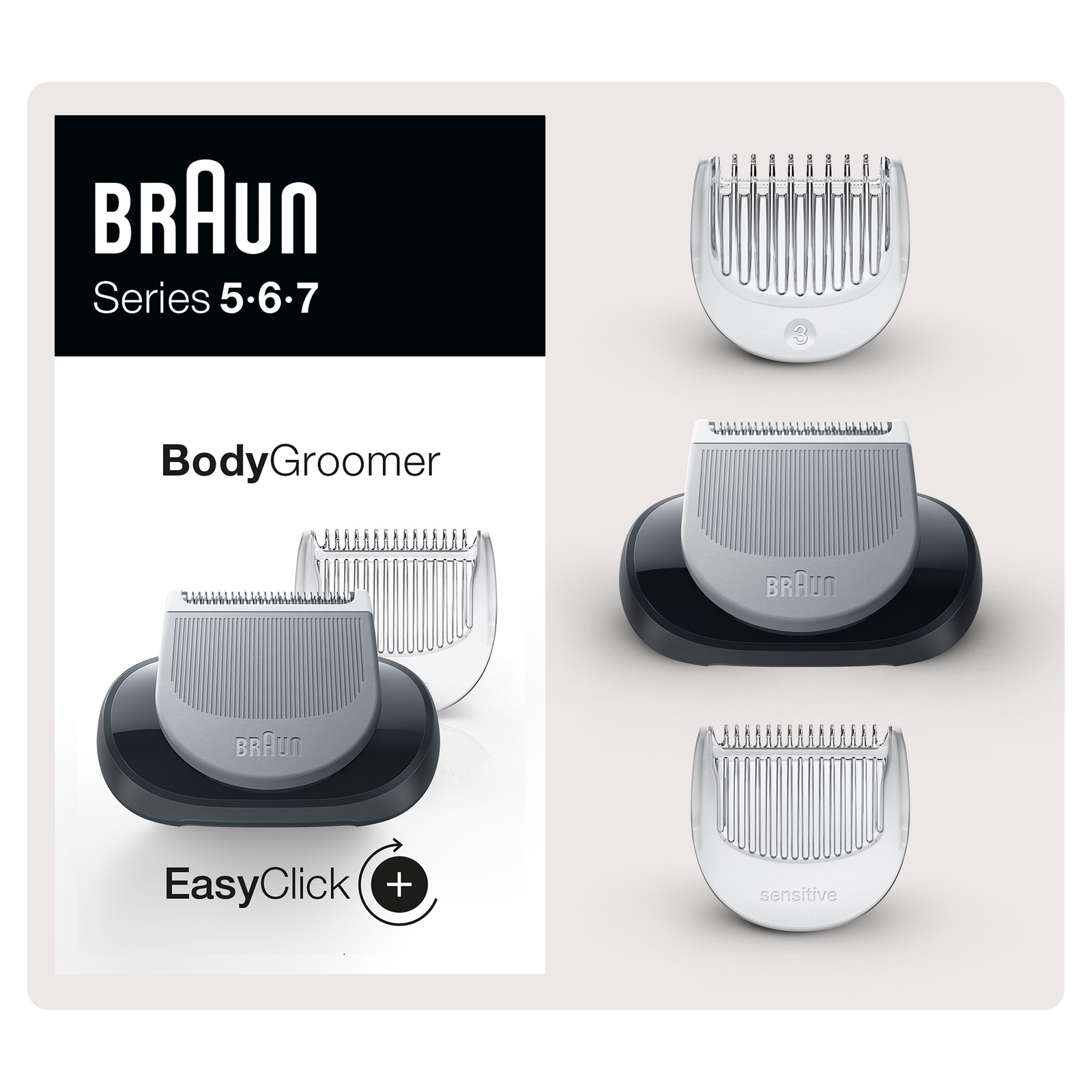 Photos - Shaver Braun EasyClick Body Groomer Attachment 81697116 