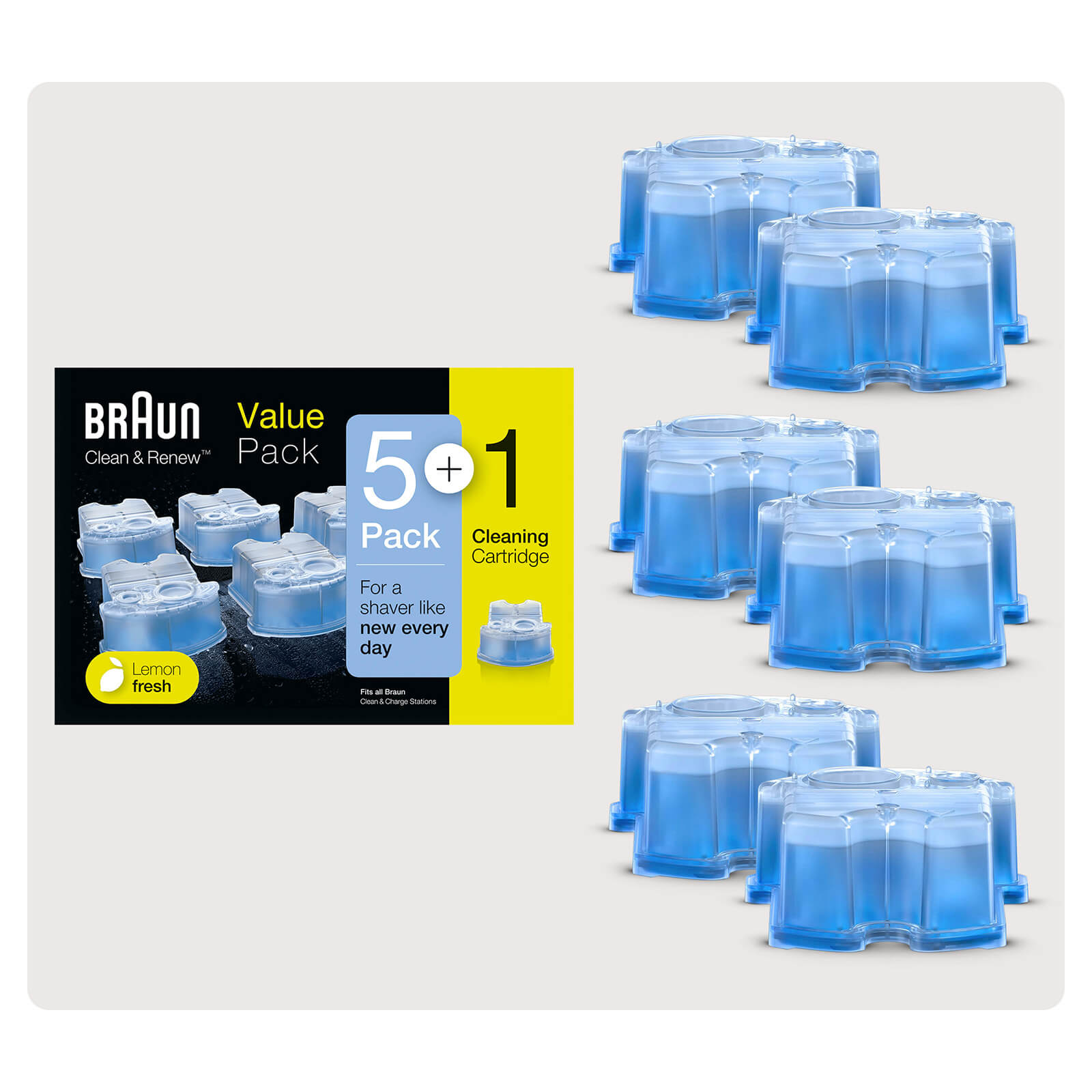 

Braun Cleaning Cartridge 5+1