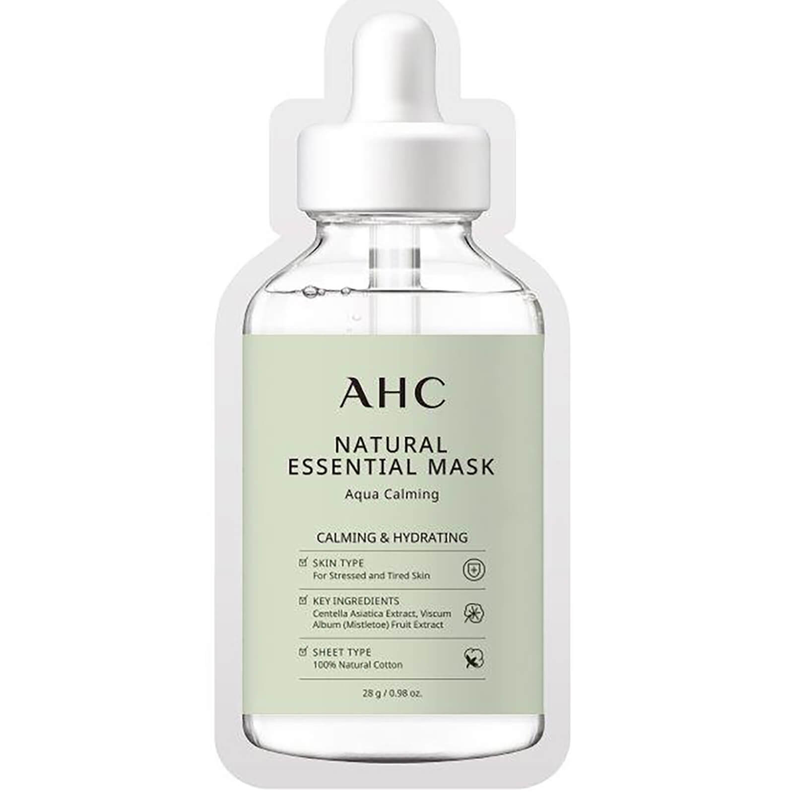 AHC NATURAL ESSENTIAL FACE MASK HYDRATING AND CALMING FOR TIRED SKIN,68308497