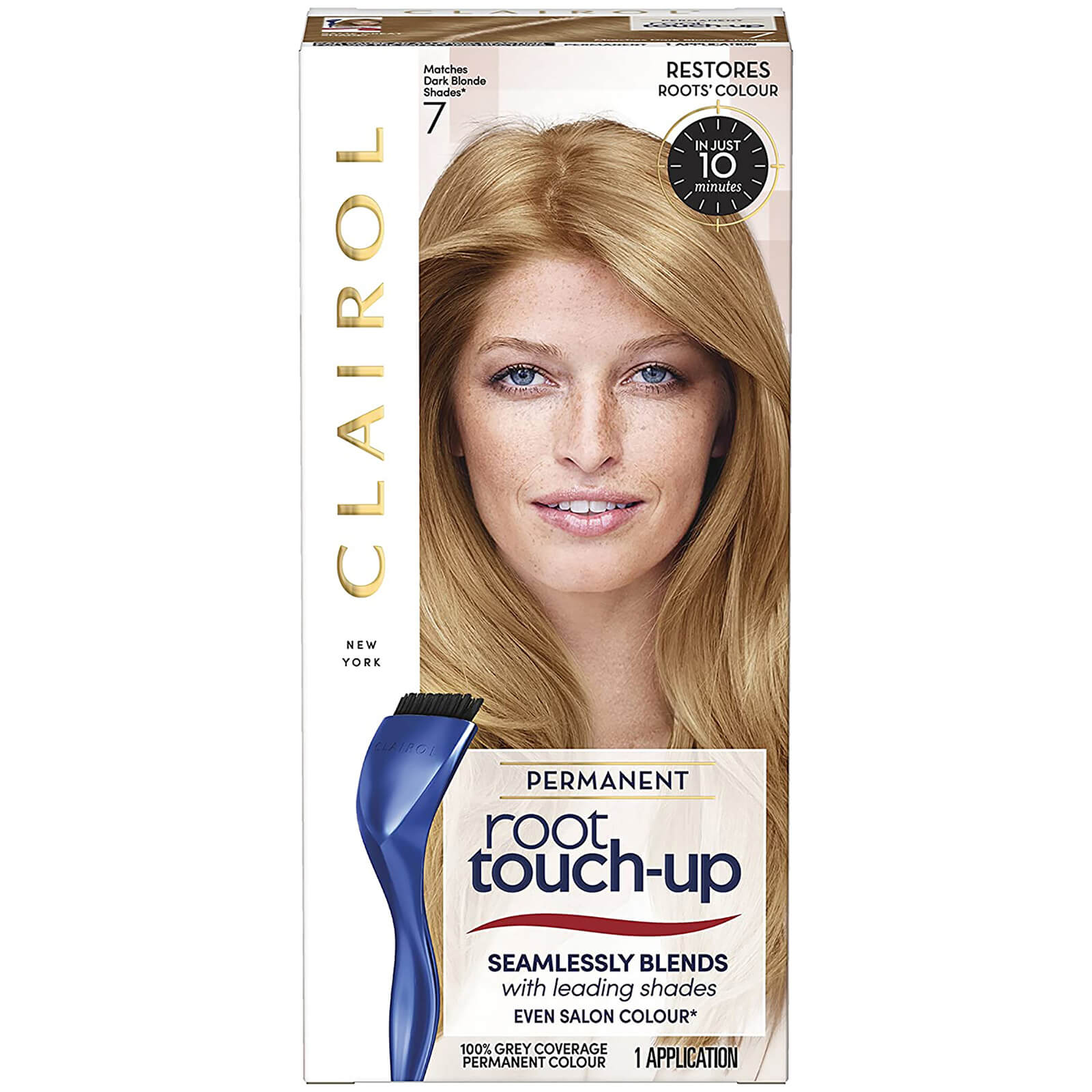 Clairol Root Touch-Up Permanent Hair Dye Long-lasting Intensifying Colour with Full Coverage 30ml (Various Shades) - 7 Dark Blonde