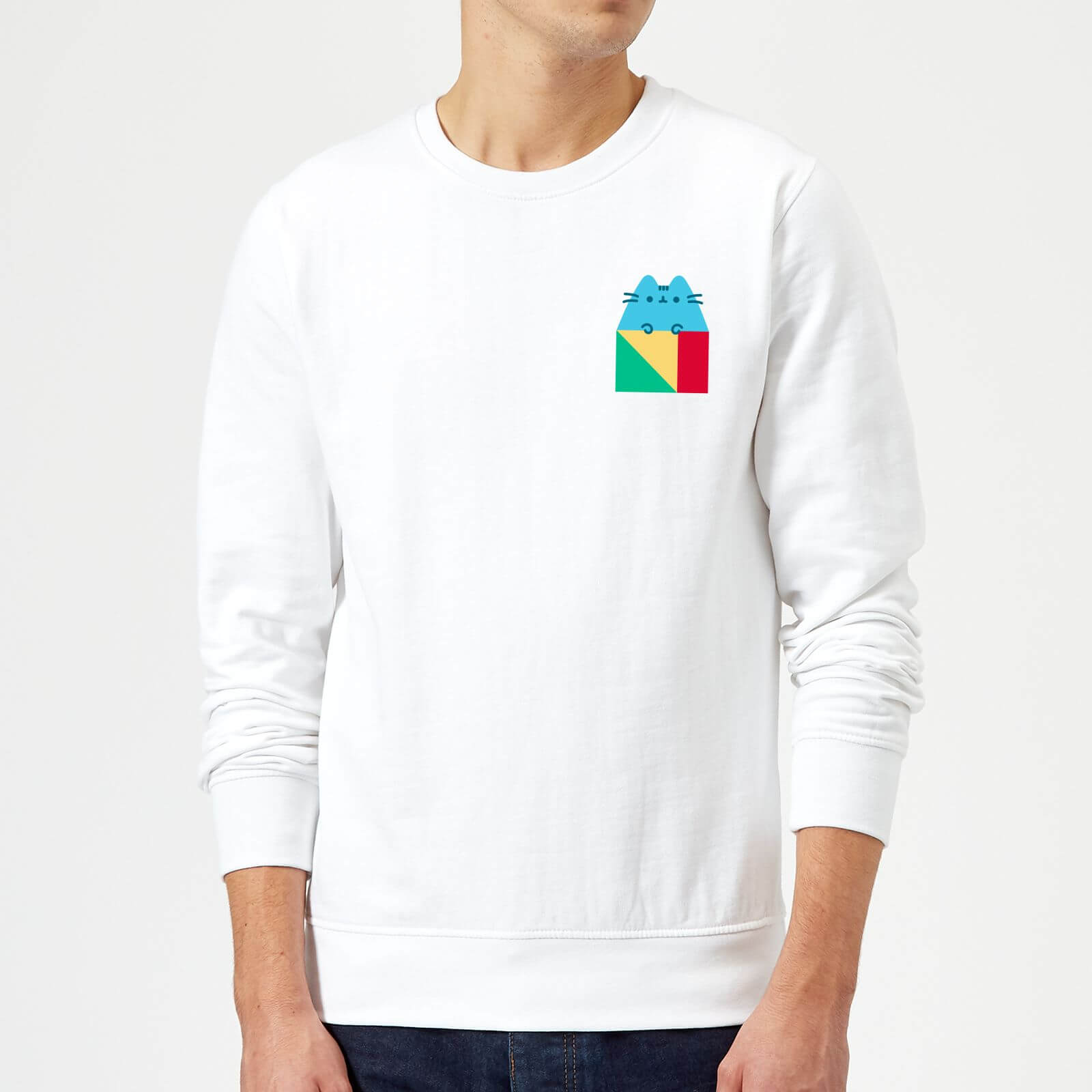 Pusheen Square Sweatshirt - White - 3XL - Blanc