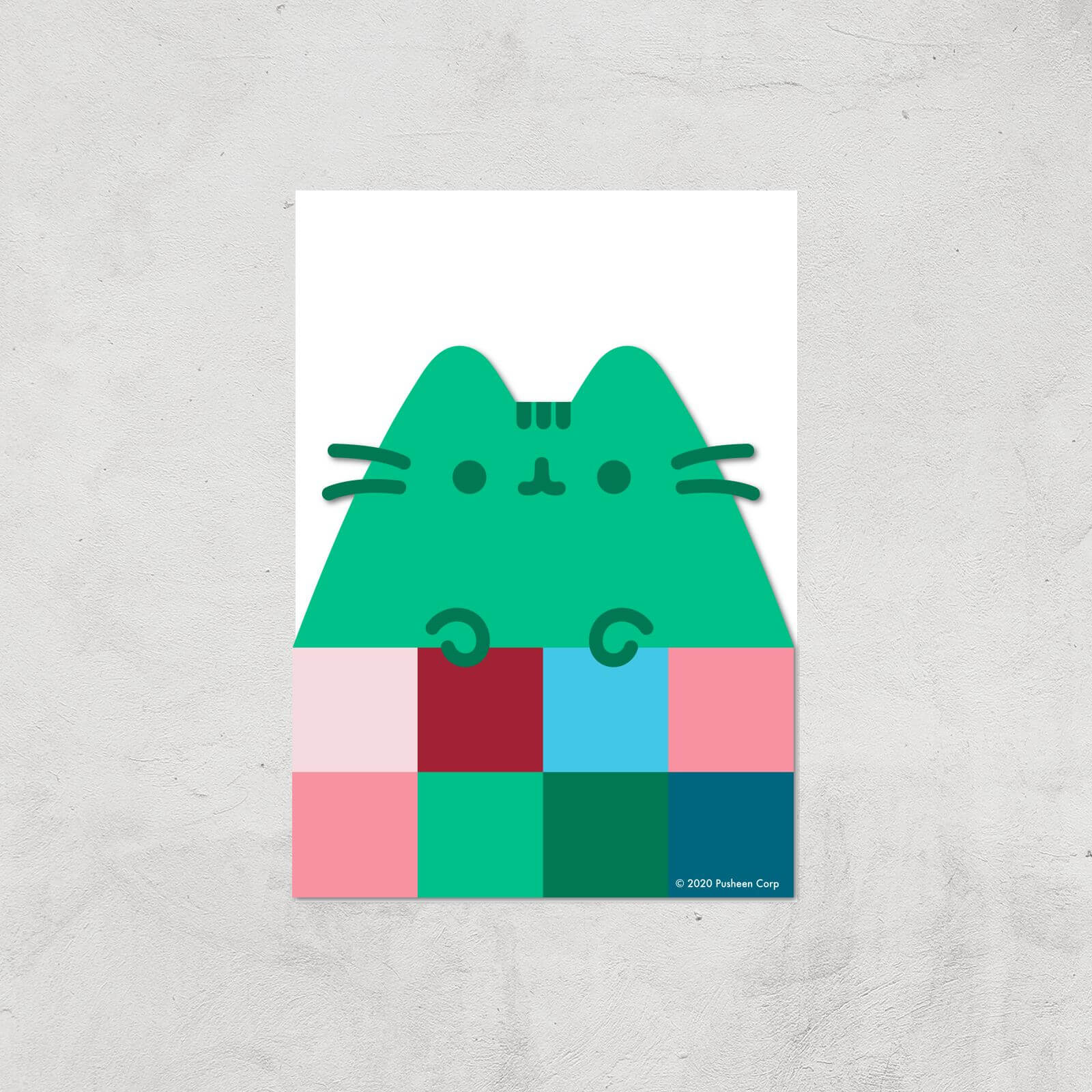 Pusheen Peek A Boo Giclee Art Print - A4 - Print Only