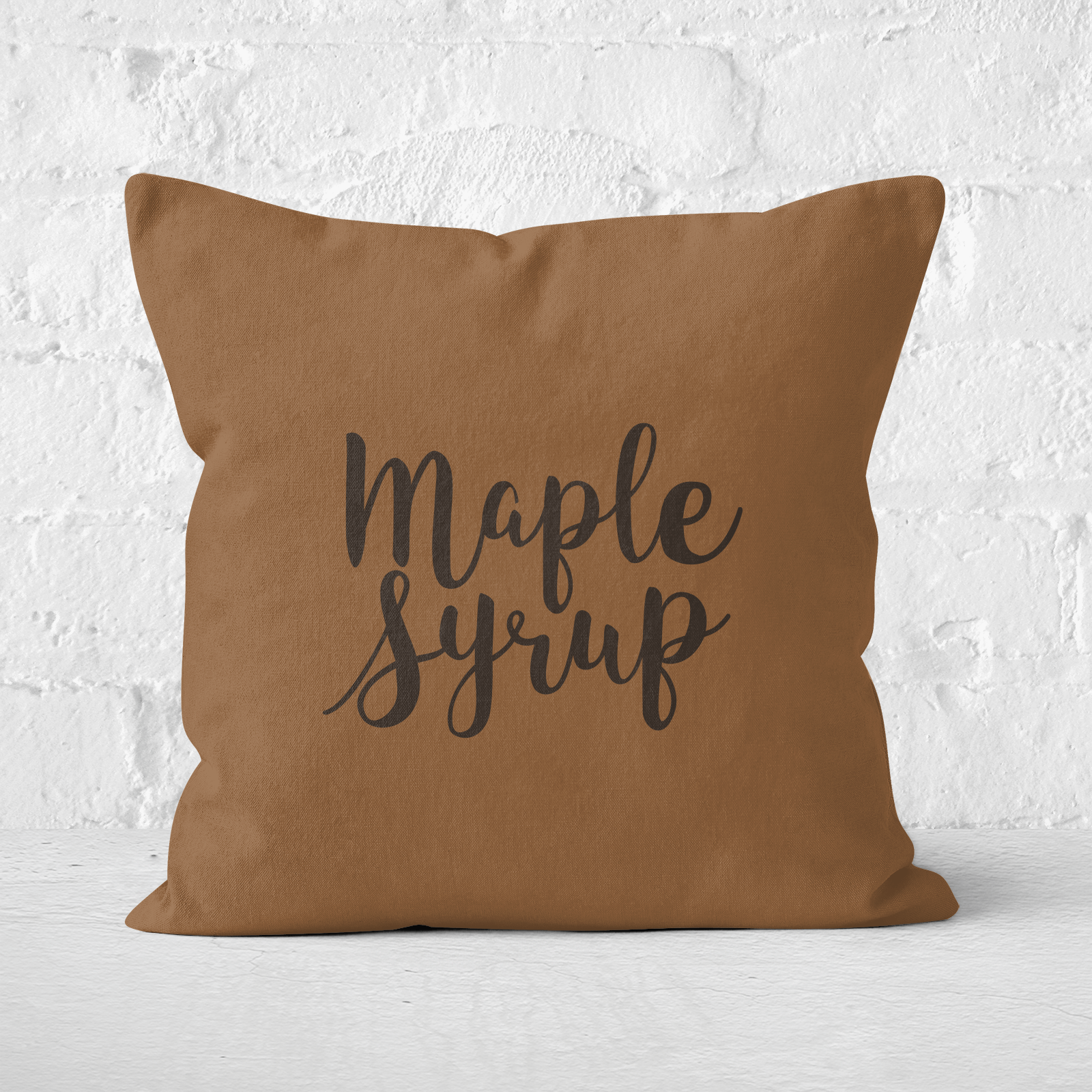 Maple Syrup Square Cushion - 40x40cm - Soft Touch