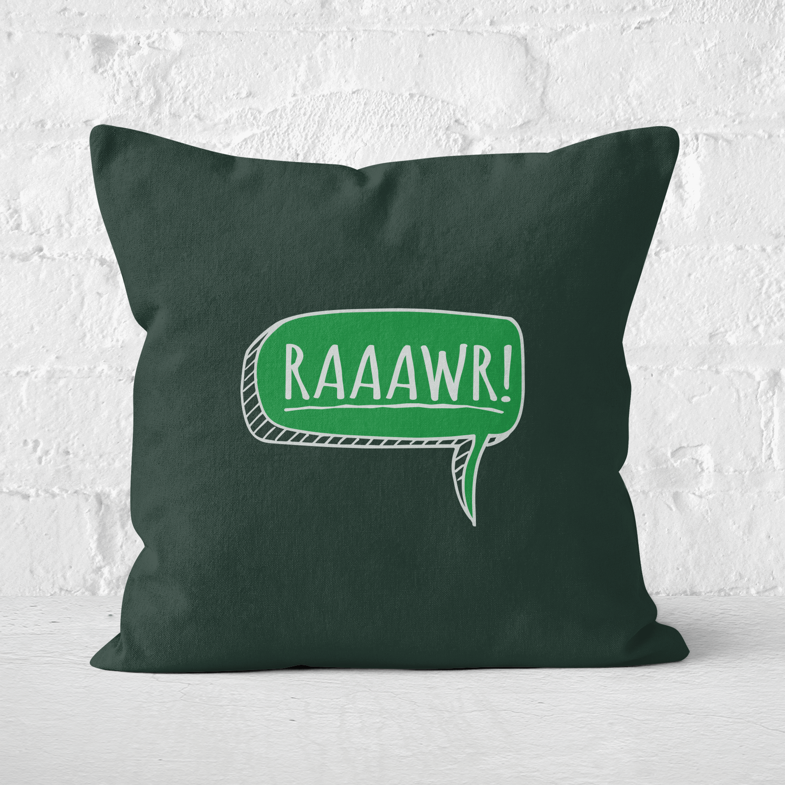 Raaawr Square Cushion - 60x60cm - Soft Touch