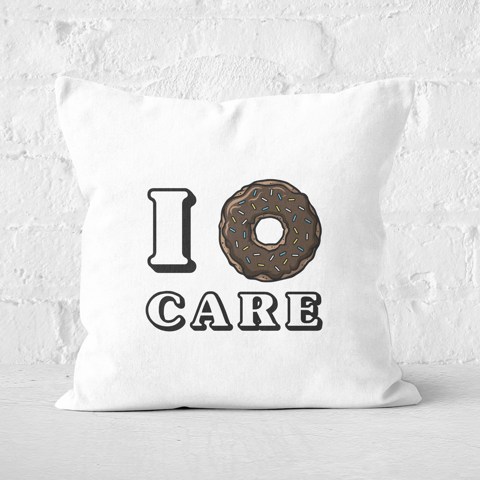 I Donut Care Square Cushion - 60x60cm - Soft Touch