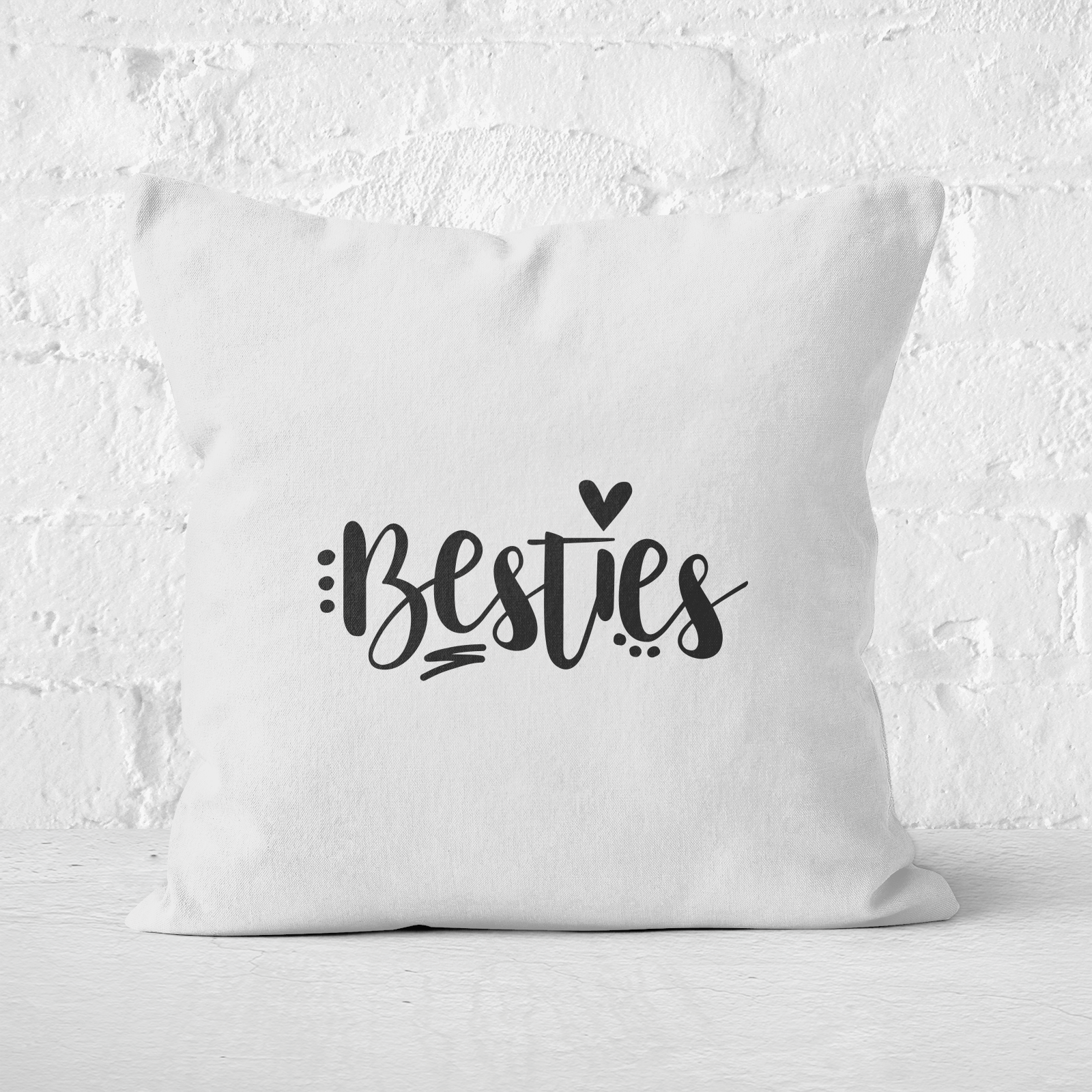 Besties Square Cushion - 60x60cm - Soft Touch