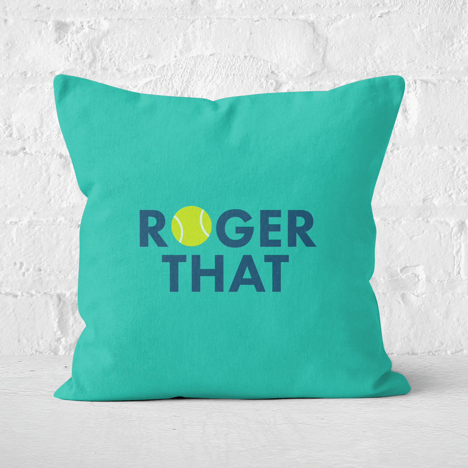 Roger That Square Cushion   50x50cm   Soft Touch