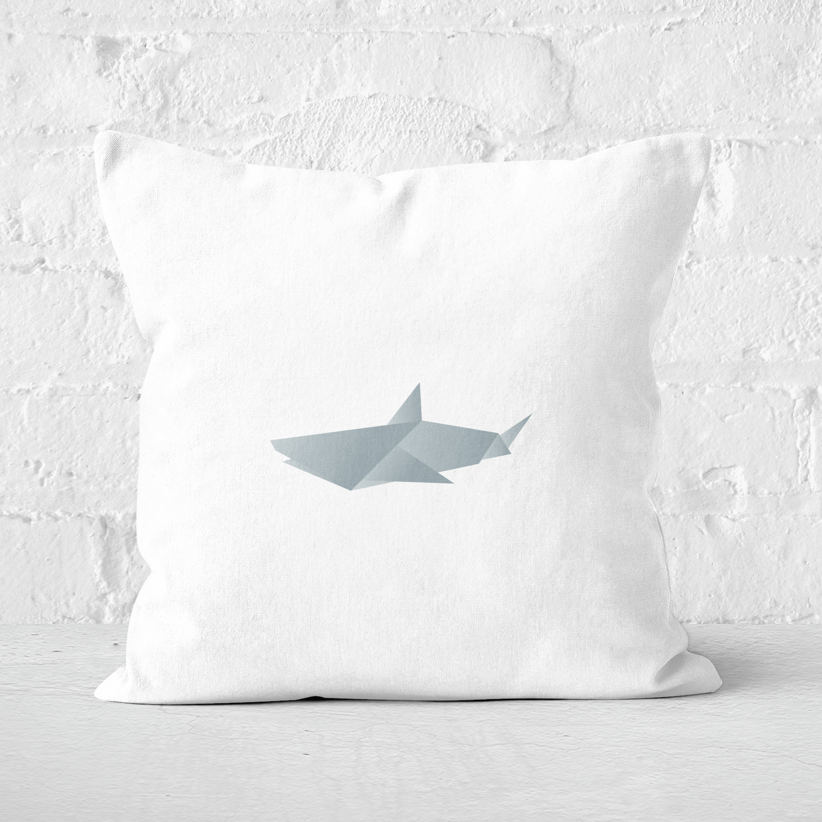 Origami Shark Square Cushion - 60x60cm - Soft Touch