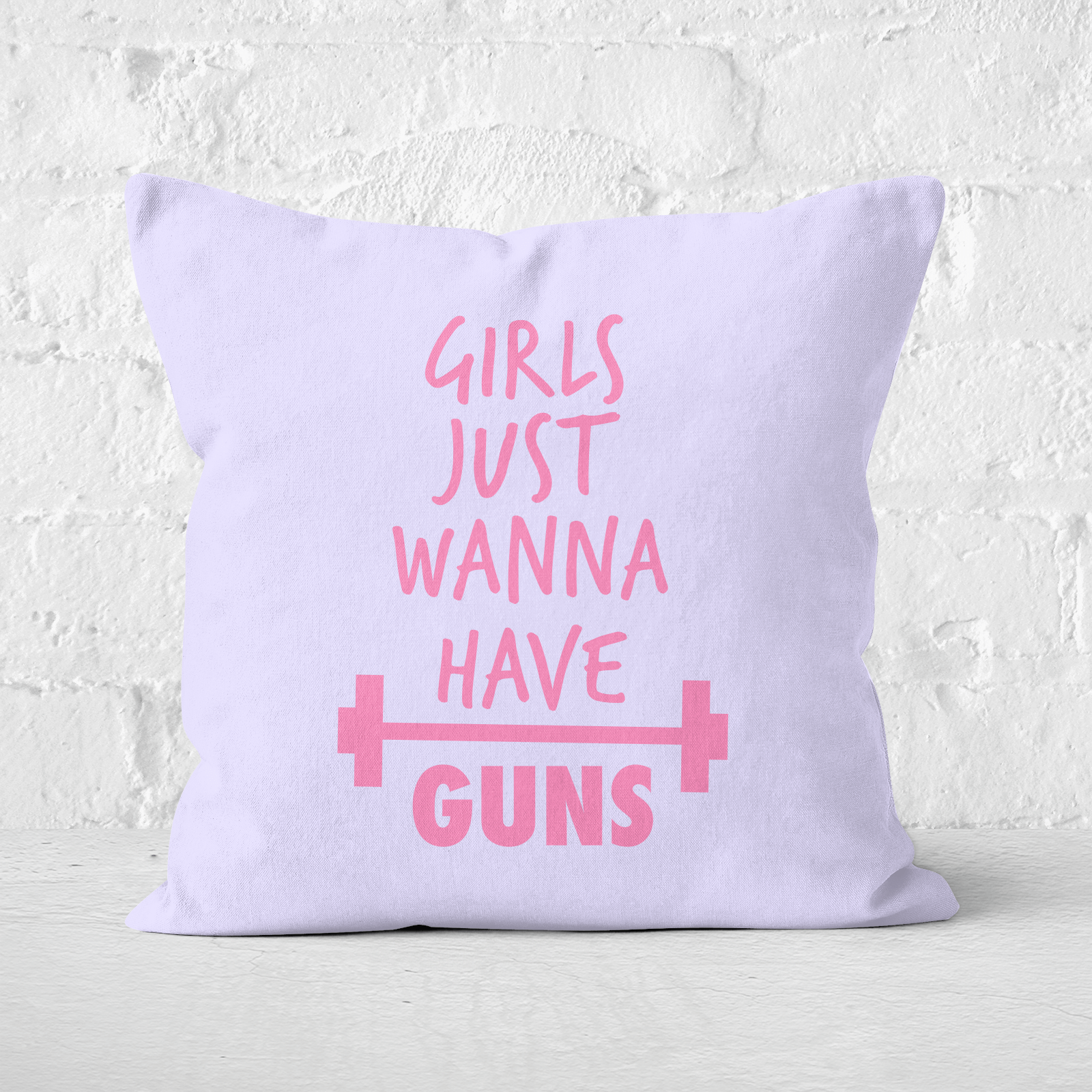 Girls Just Wanna Have Guns Square Cushion - 50x50cm - Soft Touch