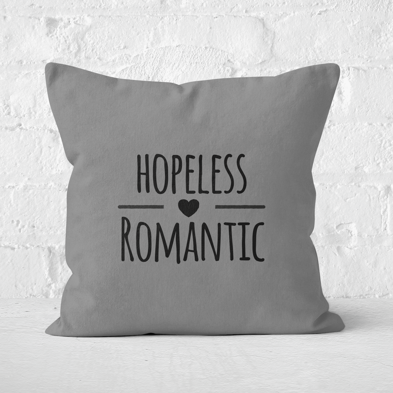 Hopeless Romantic Square Cushion - 60x60cm - Soft Touch