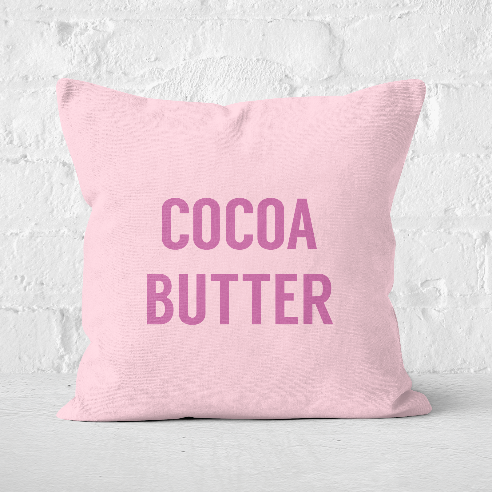 Cocoa Butter Square Cushion - 50x50cm - Soft Touch
