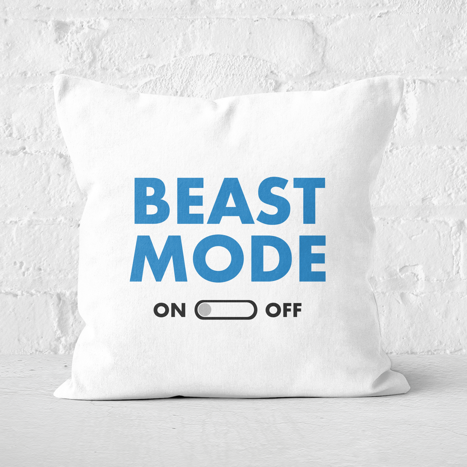 Beast Mode On Square Cushion - 60x60cm - Soft Touch