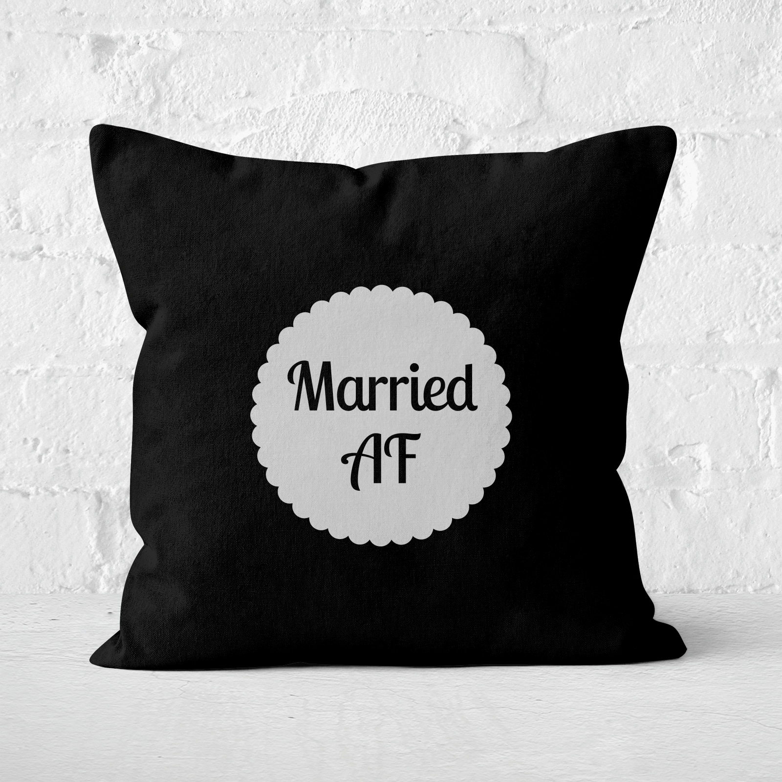 Married AF Square Cushion - 50x50cm - Soft Touch