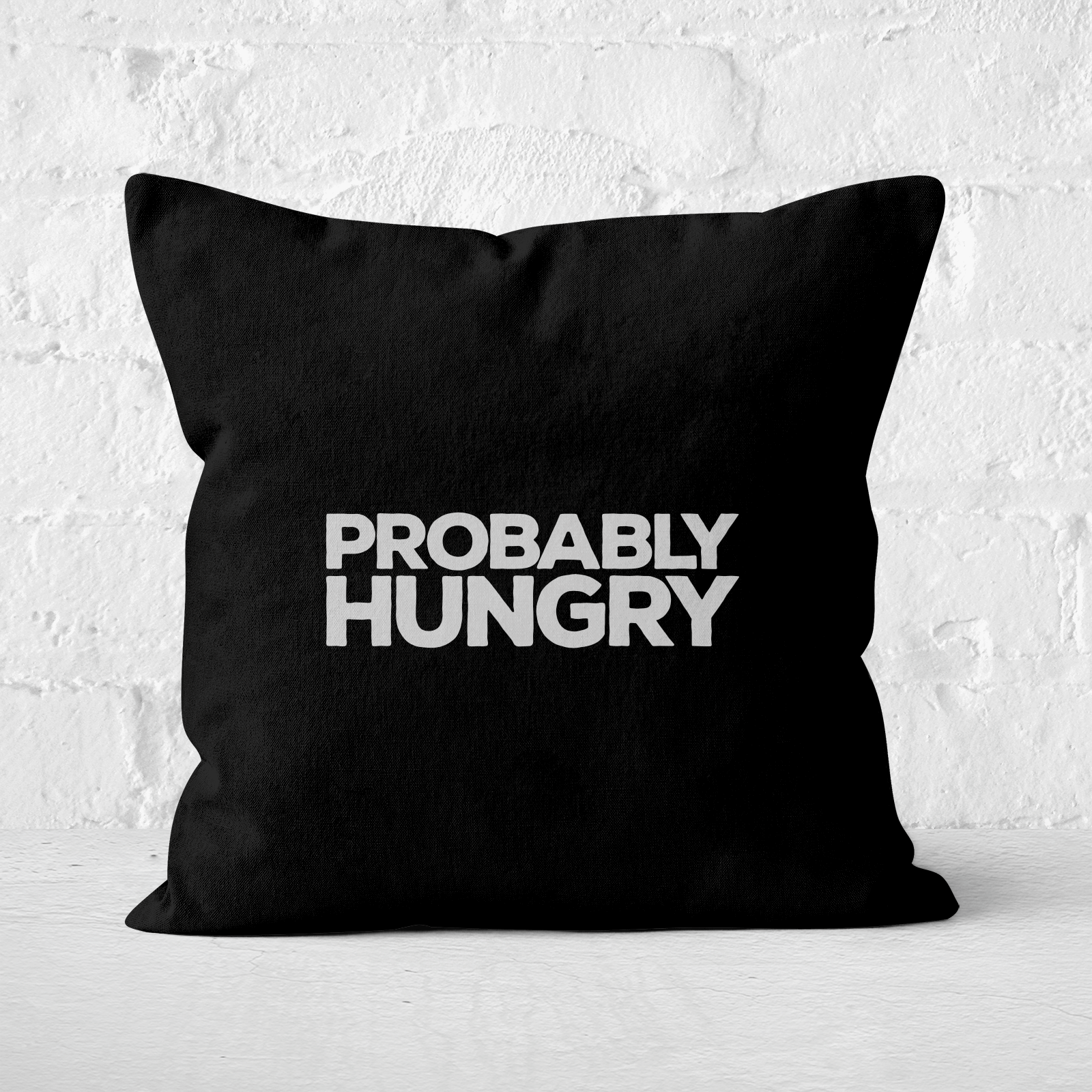 Probably Hungry Square Cushion - 60x60cm - Soft Touch