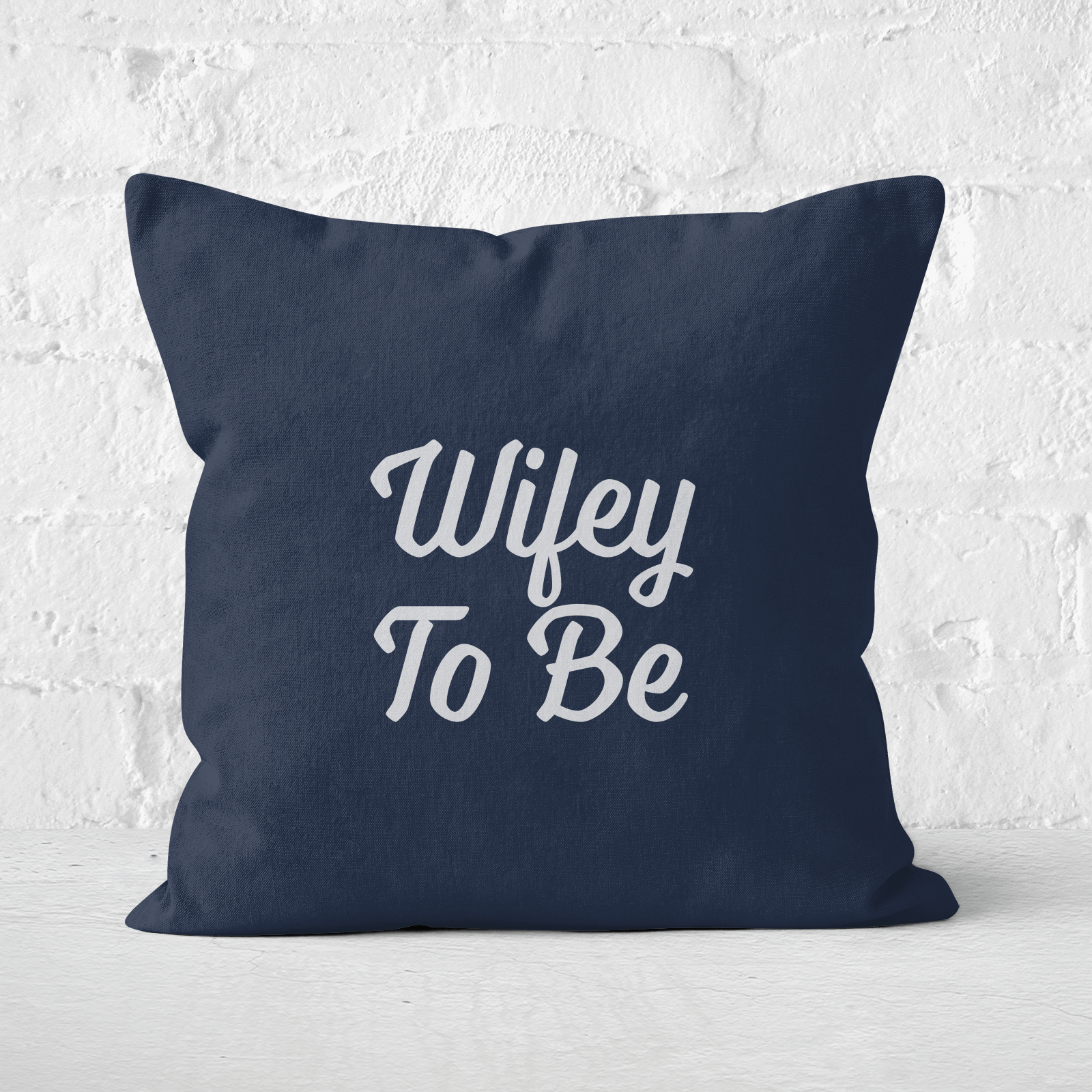 Wifey To Be Square Cushion - 40x40cm - Soft Touch