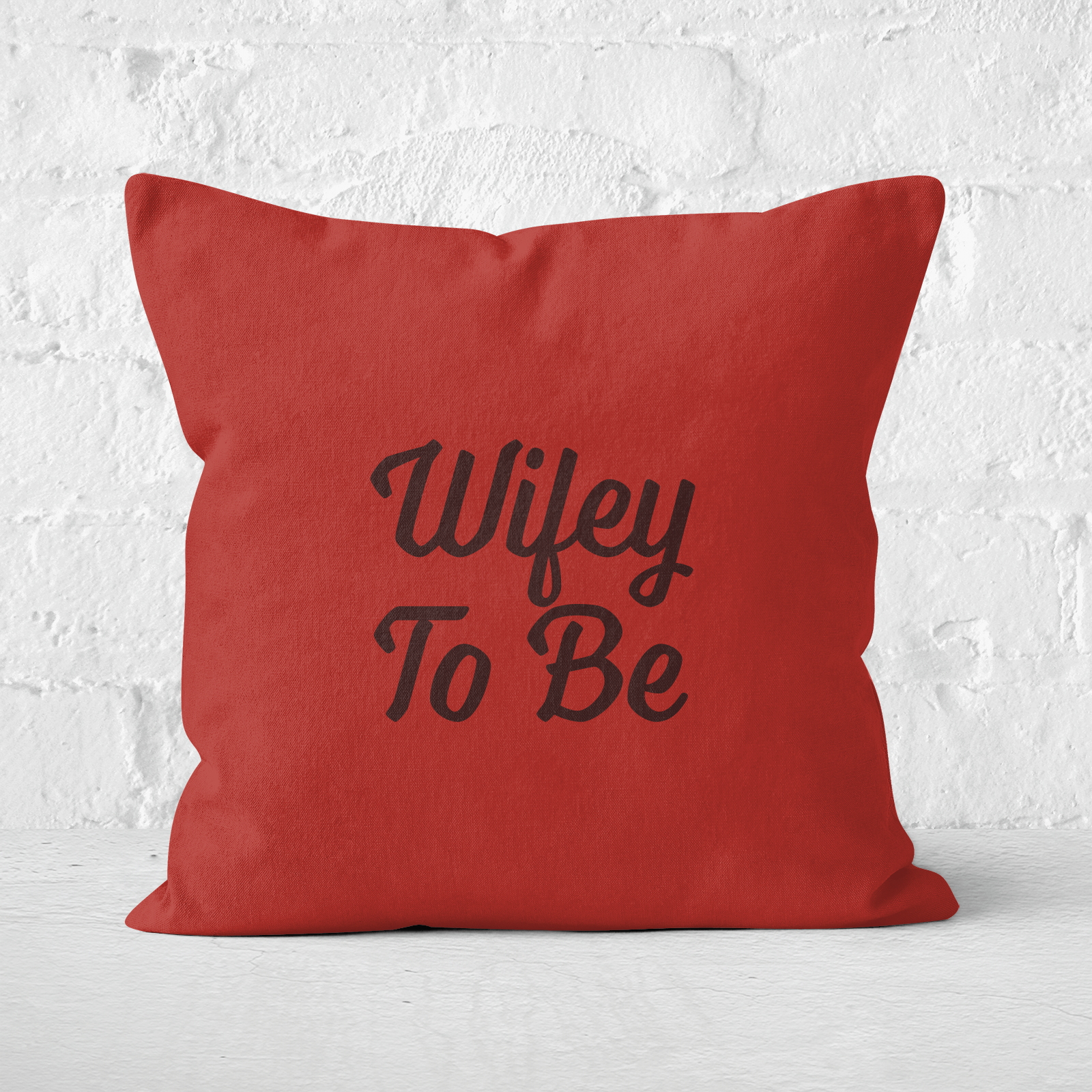 Wifey To Be Square Cushion - 60x60cm - Soft Touch
