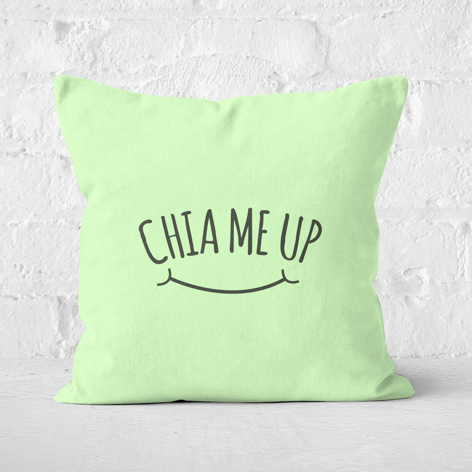 Chia Me Up Square Cushion - 60x60cm - Soft Touch