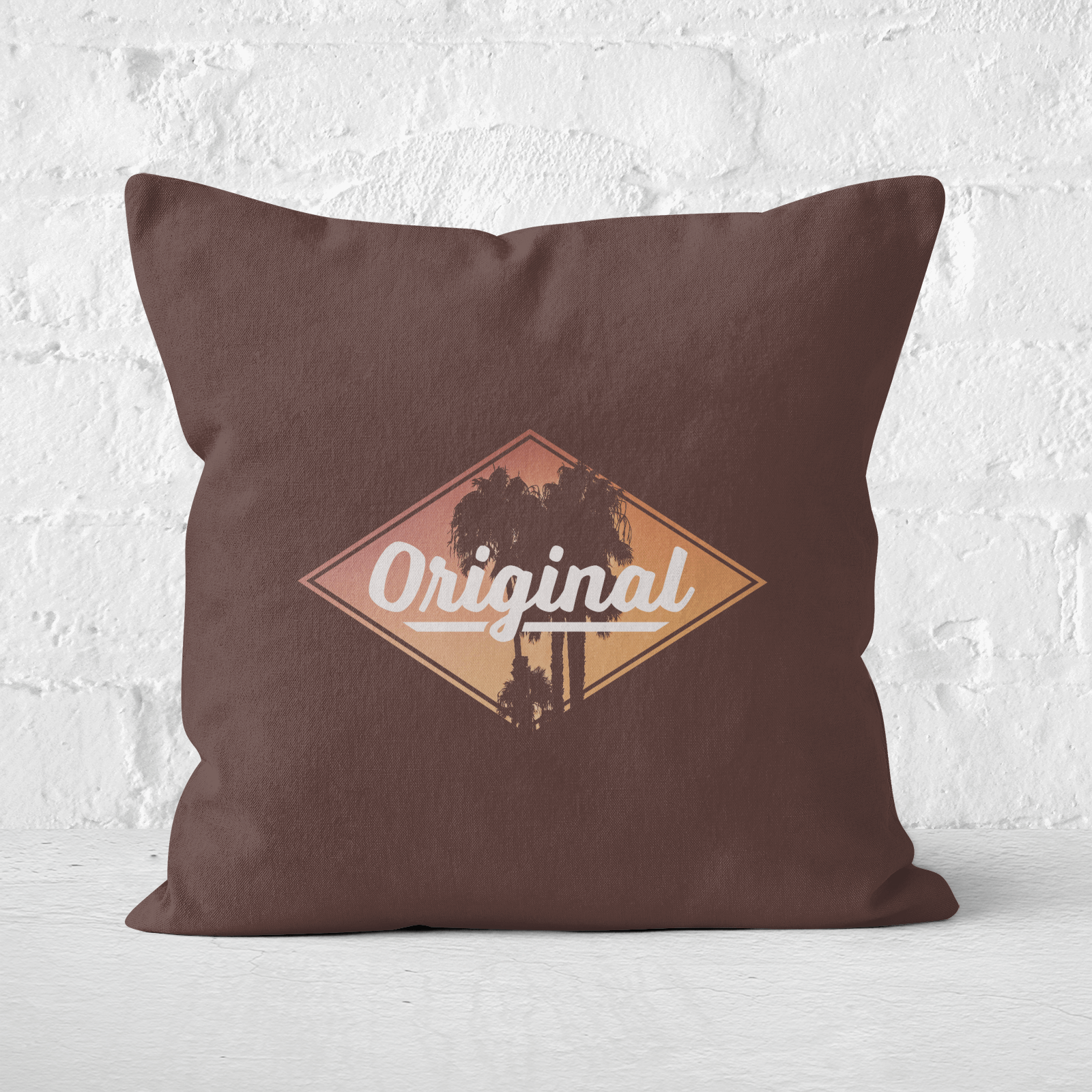 Original Palm Trees Square Cushion - 60x60cm - Soft Touch