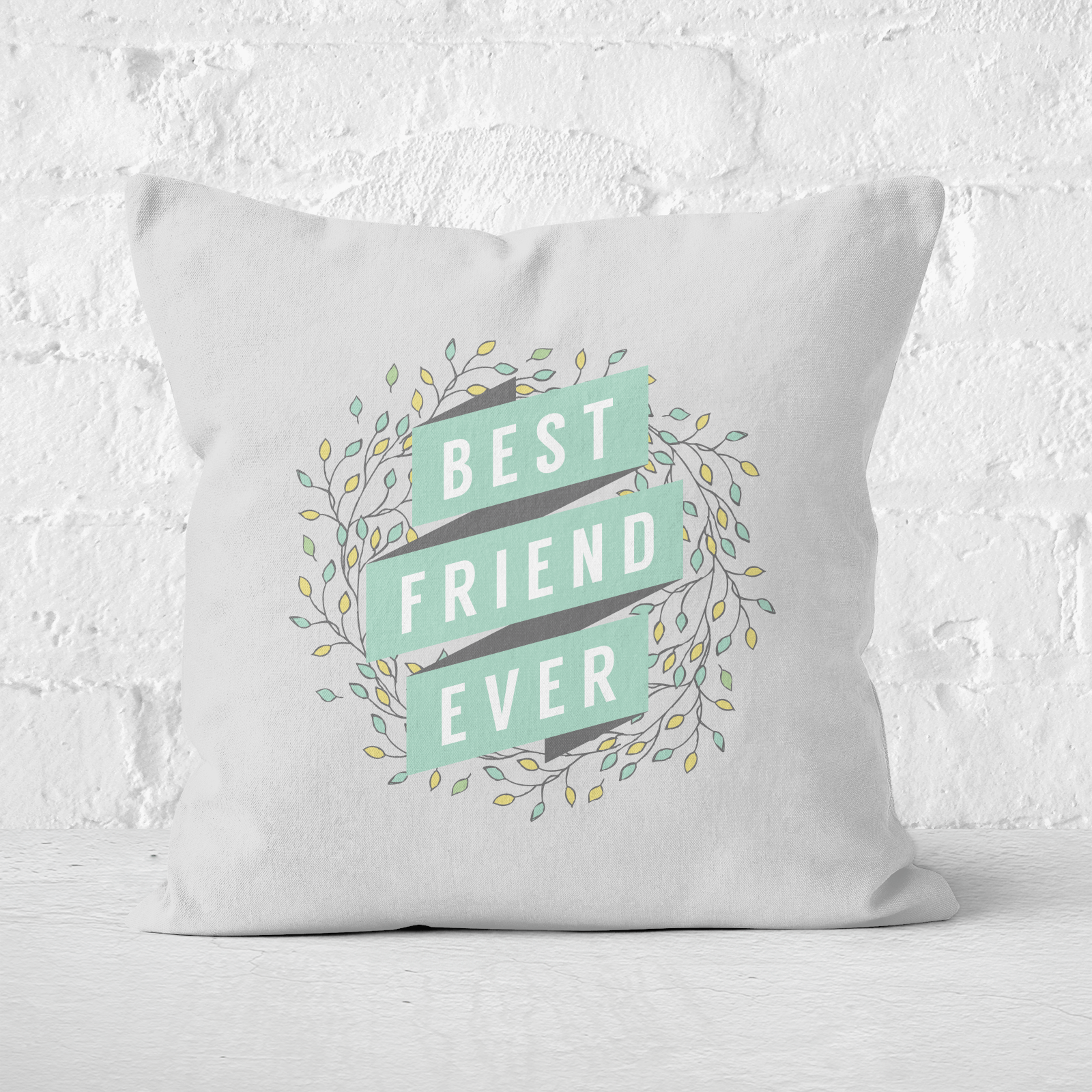 Best Friend Ever Square Cushion - 50x50cm - Soft Touch