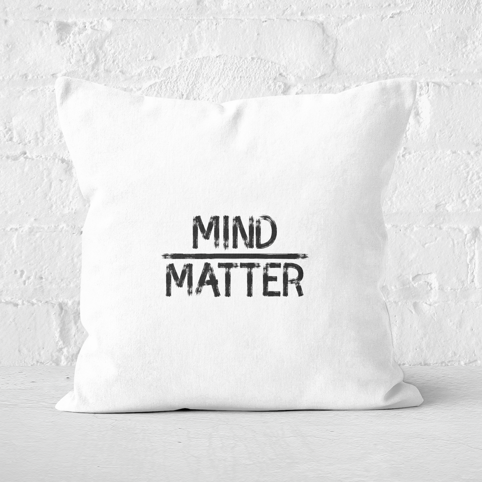 Mind Over Matter Square Cushion - 60x60cm - Soft Touch