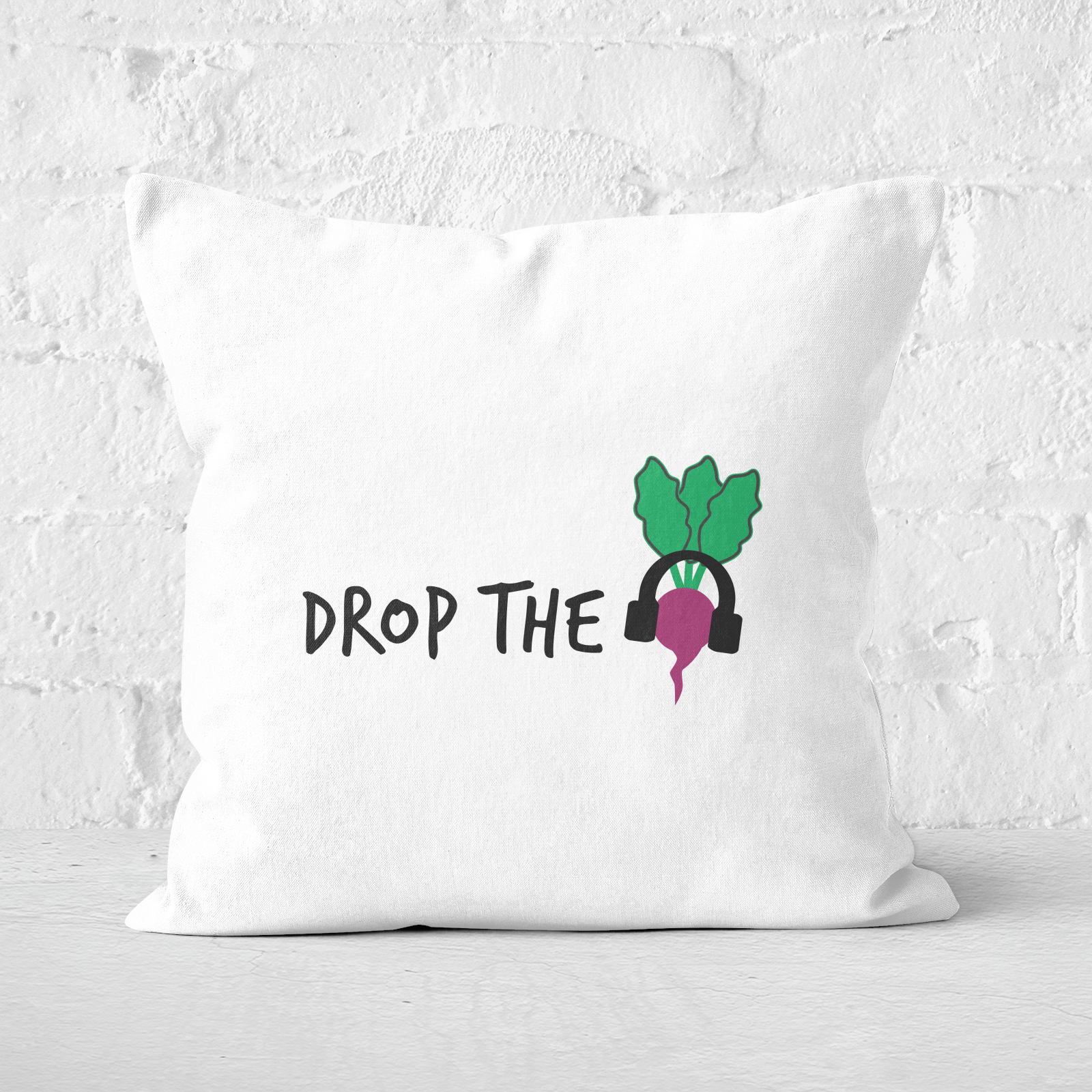 Drop The Beet Square Cushion - 60x60cm - Soft Touch