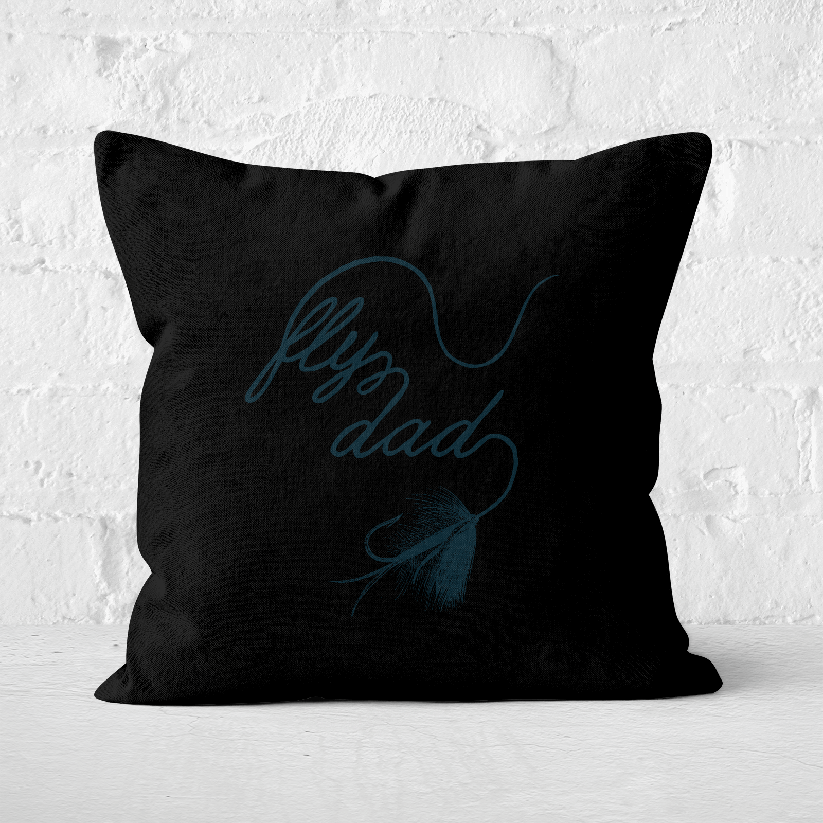 Fly Dad Square Cushion - 50x50cm - Soft Touch