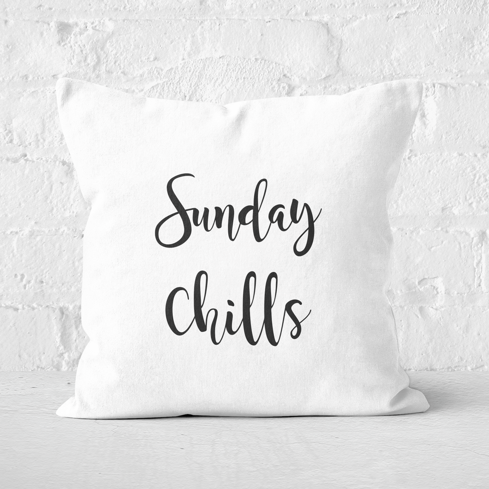 Sunday Chills Square Cushion - 40x40cm - Soft Touch
