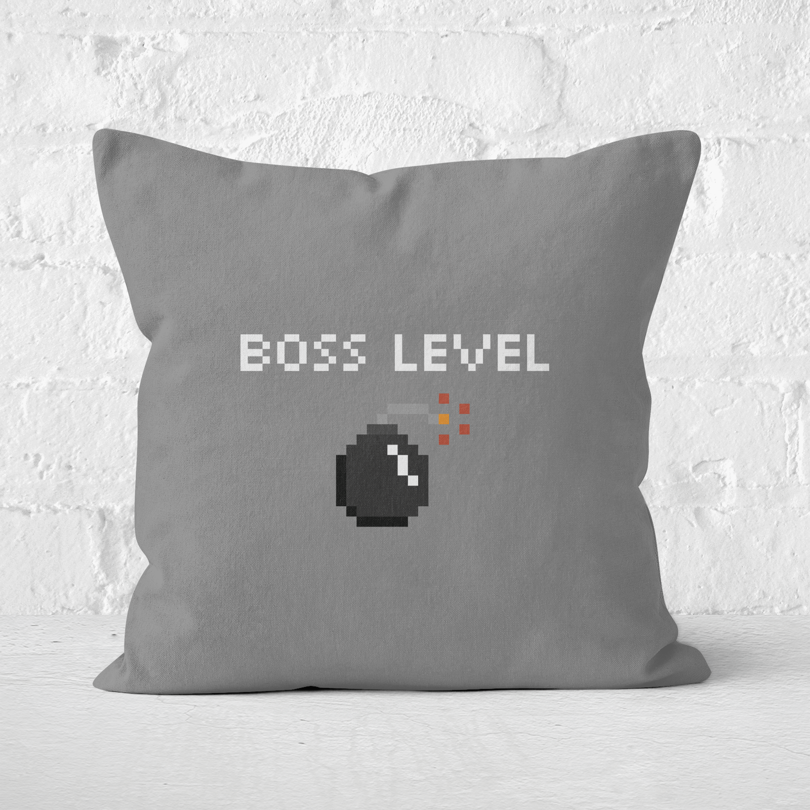 Boss Level Gaming Square Cushion - 60x60cm - Soft Touch