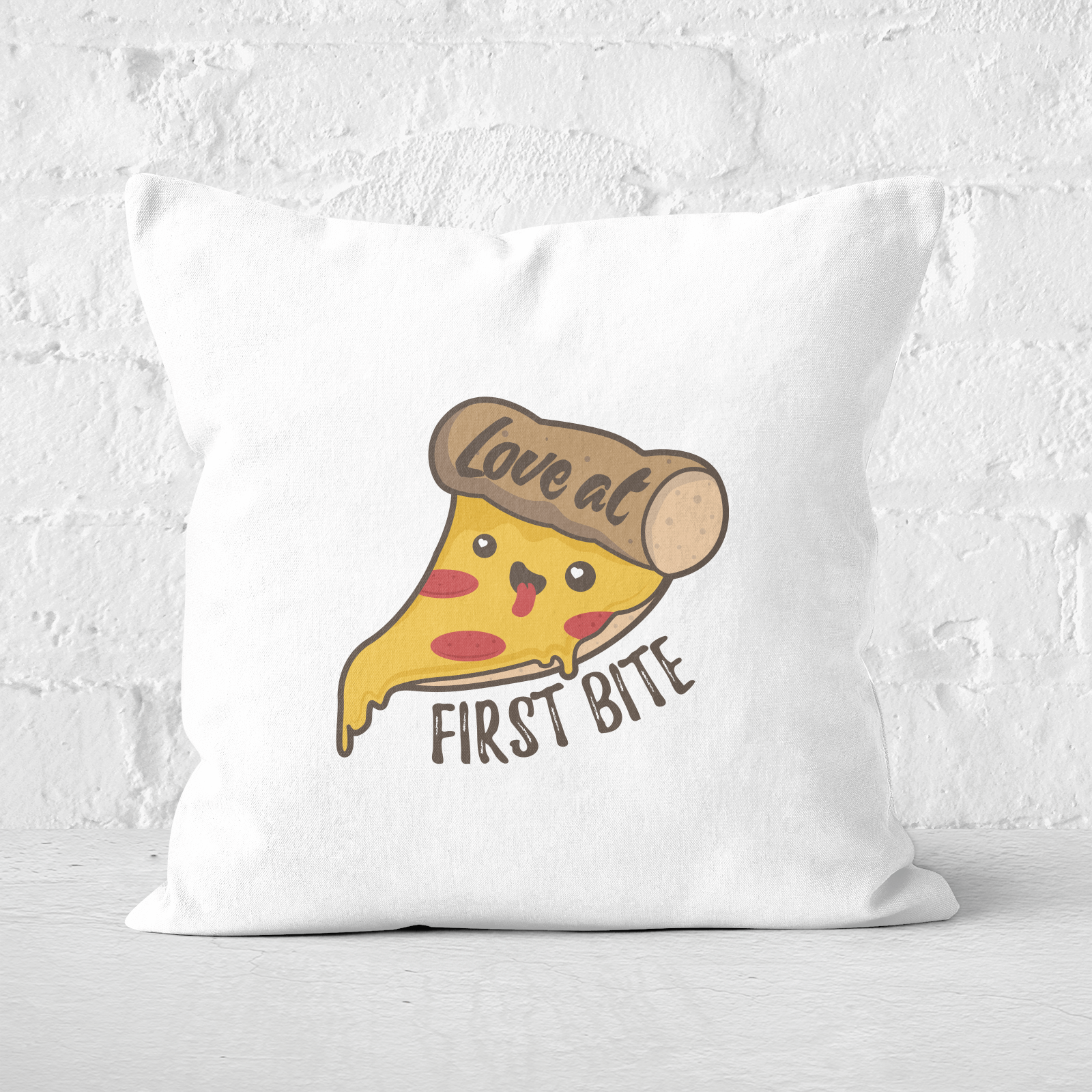 Love At First Bite Square Cushion - 60x60cm - Soft Touch