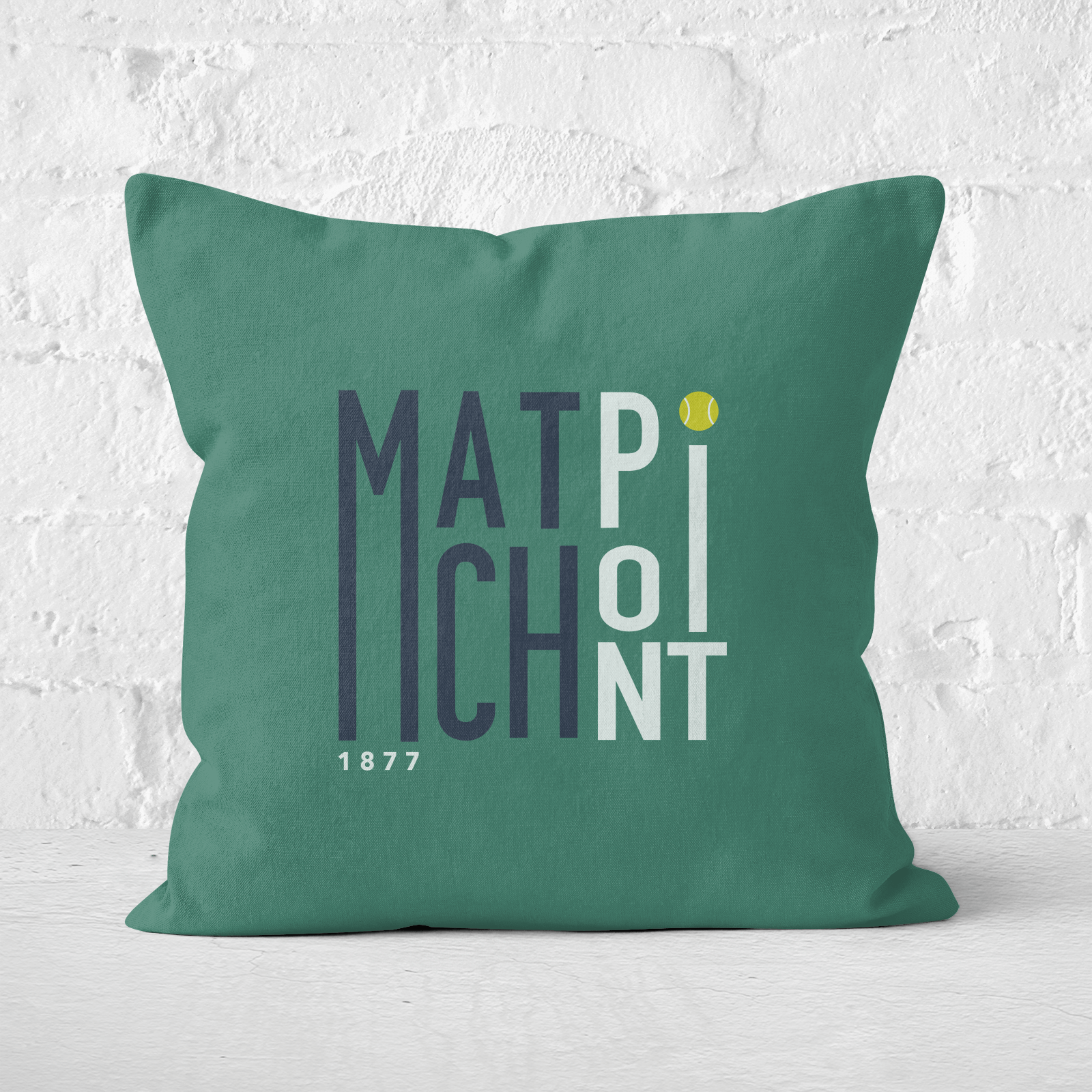 Match Point Square Cushion   50x50cm   Soft Touch