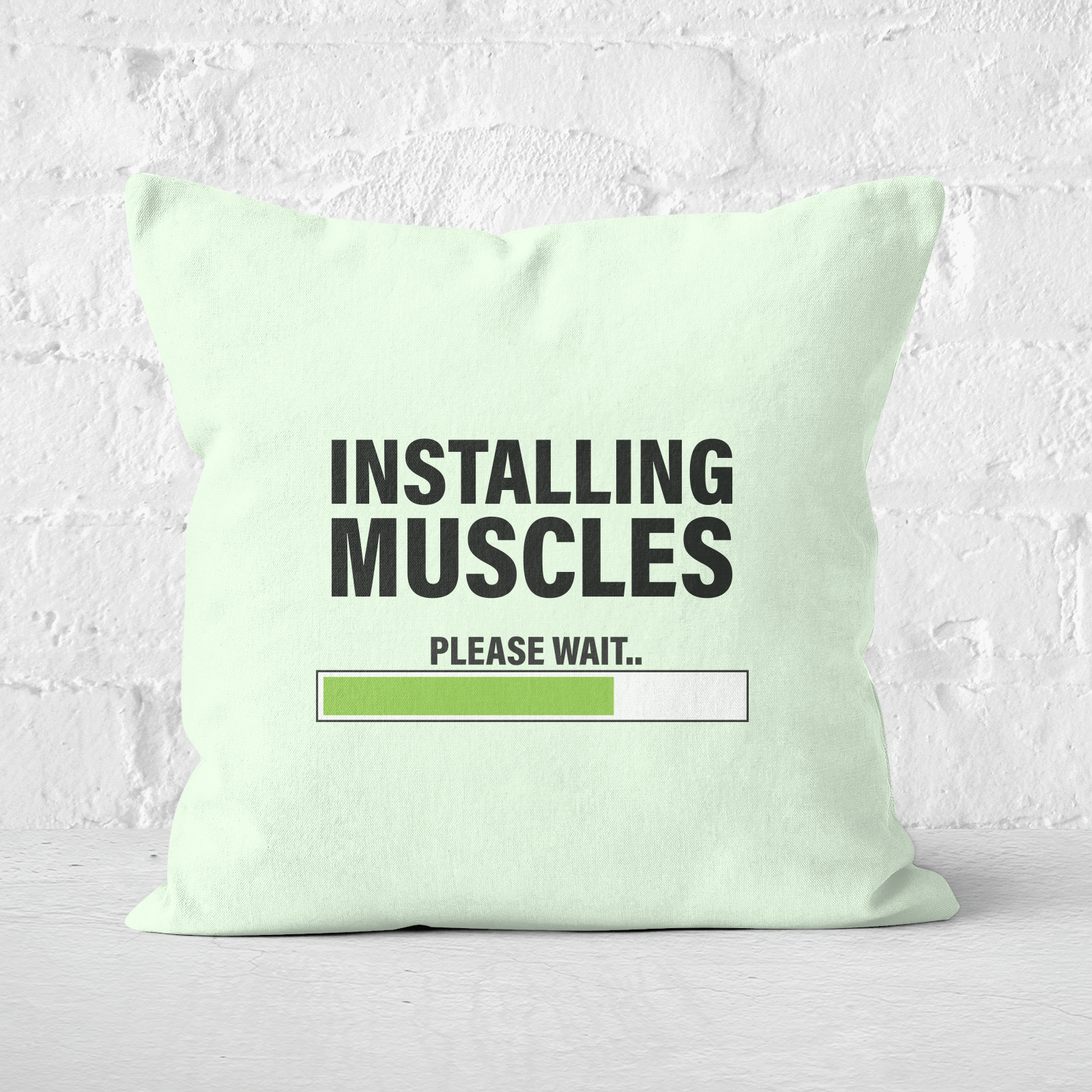 Installing Muscles Square Cushion - 50x50cm - Soft Touch