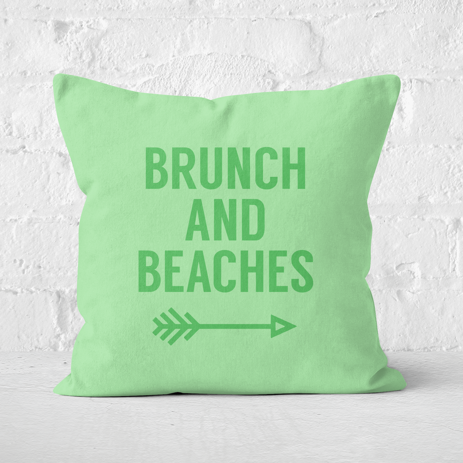 Brunch And Beaches Square Cushion - 50x50cm - Soft Touch