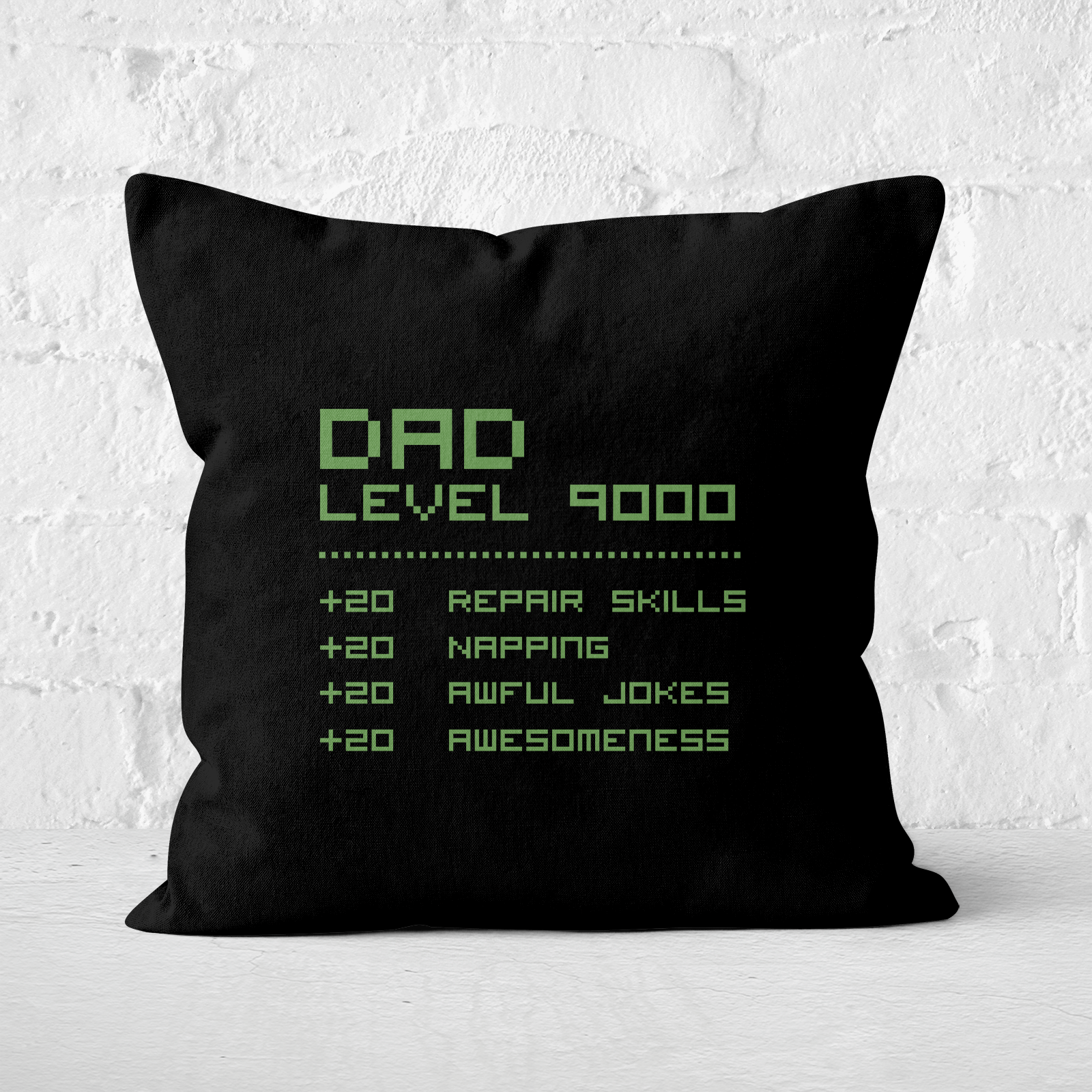 Dad Level Up Square Cushion - 60x60cm - Soft Touch