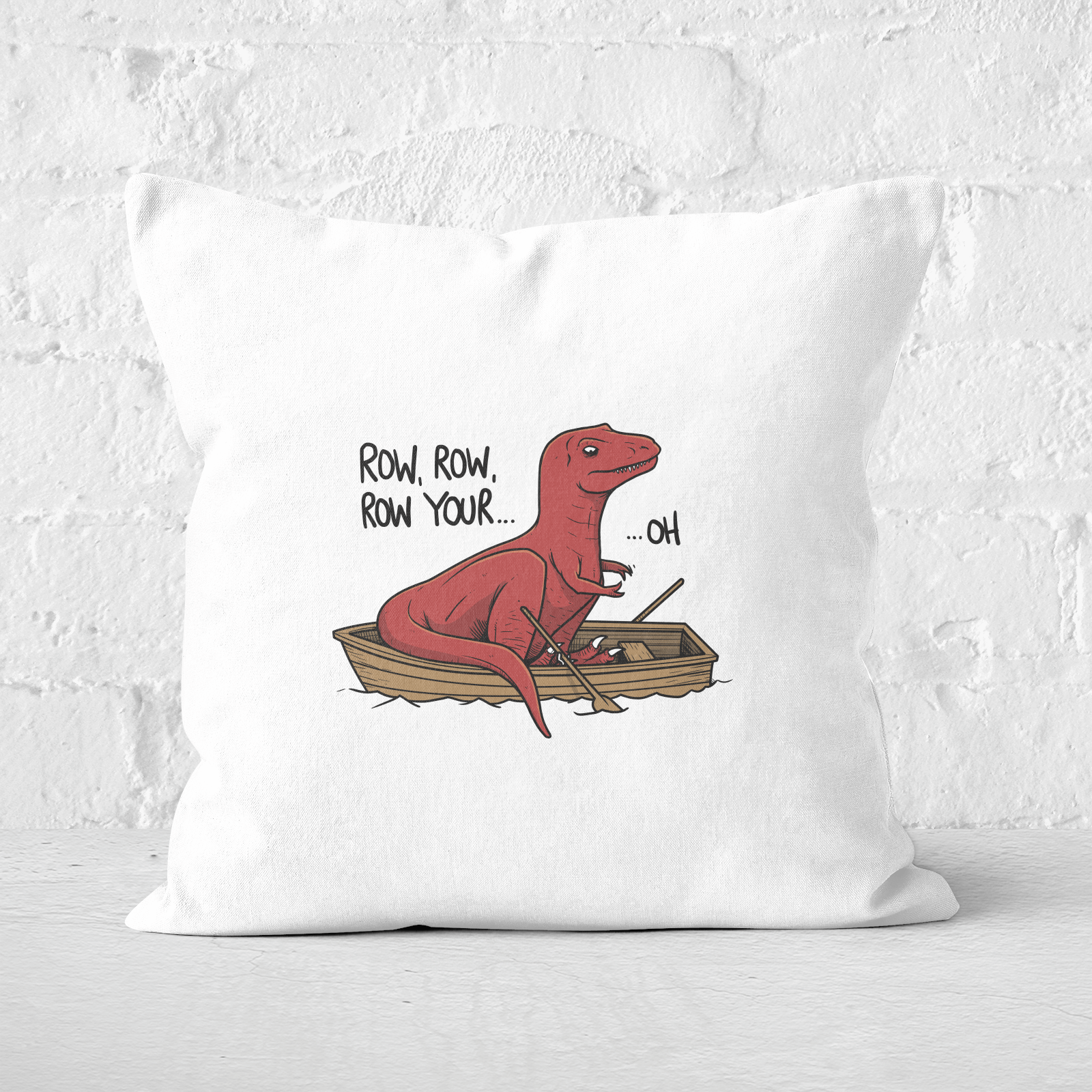 Row Row Row Your Boat Square Cushion - 60x60cm - Soft Touch