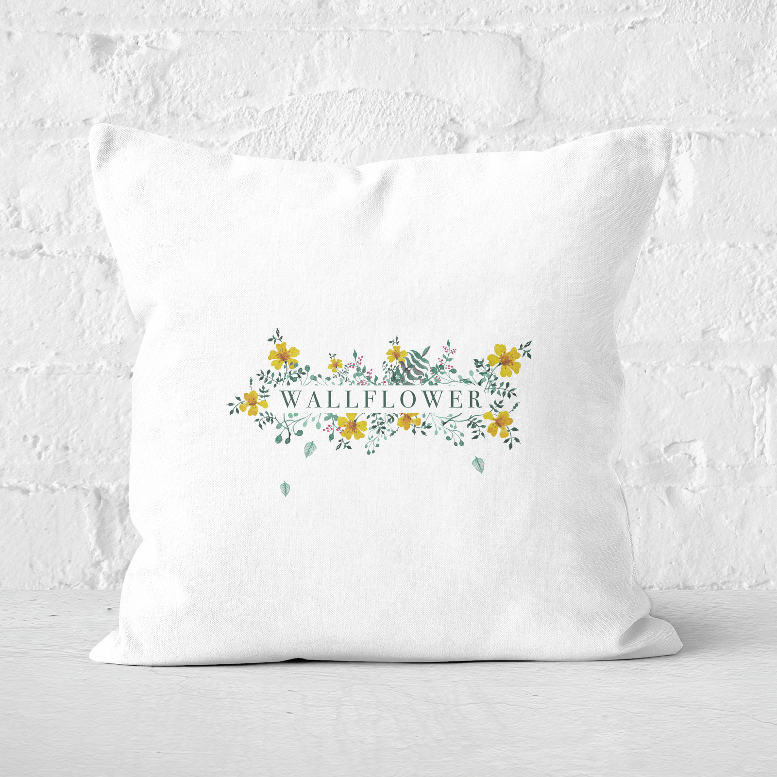 Wallflower Square Cushion - 40x40cm - Soft Touch
