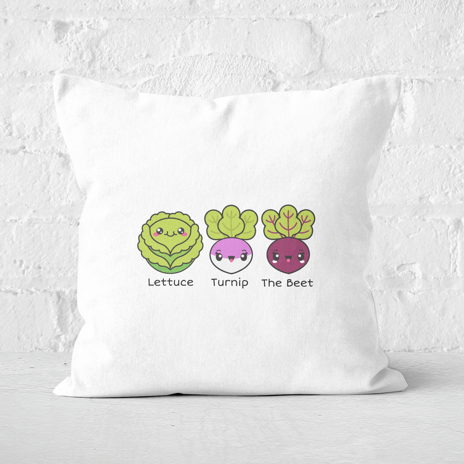 Turnip The Beet Square Cushion - 60x60cm - Soft Touch
