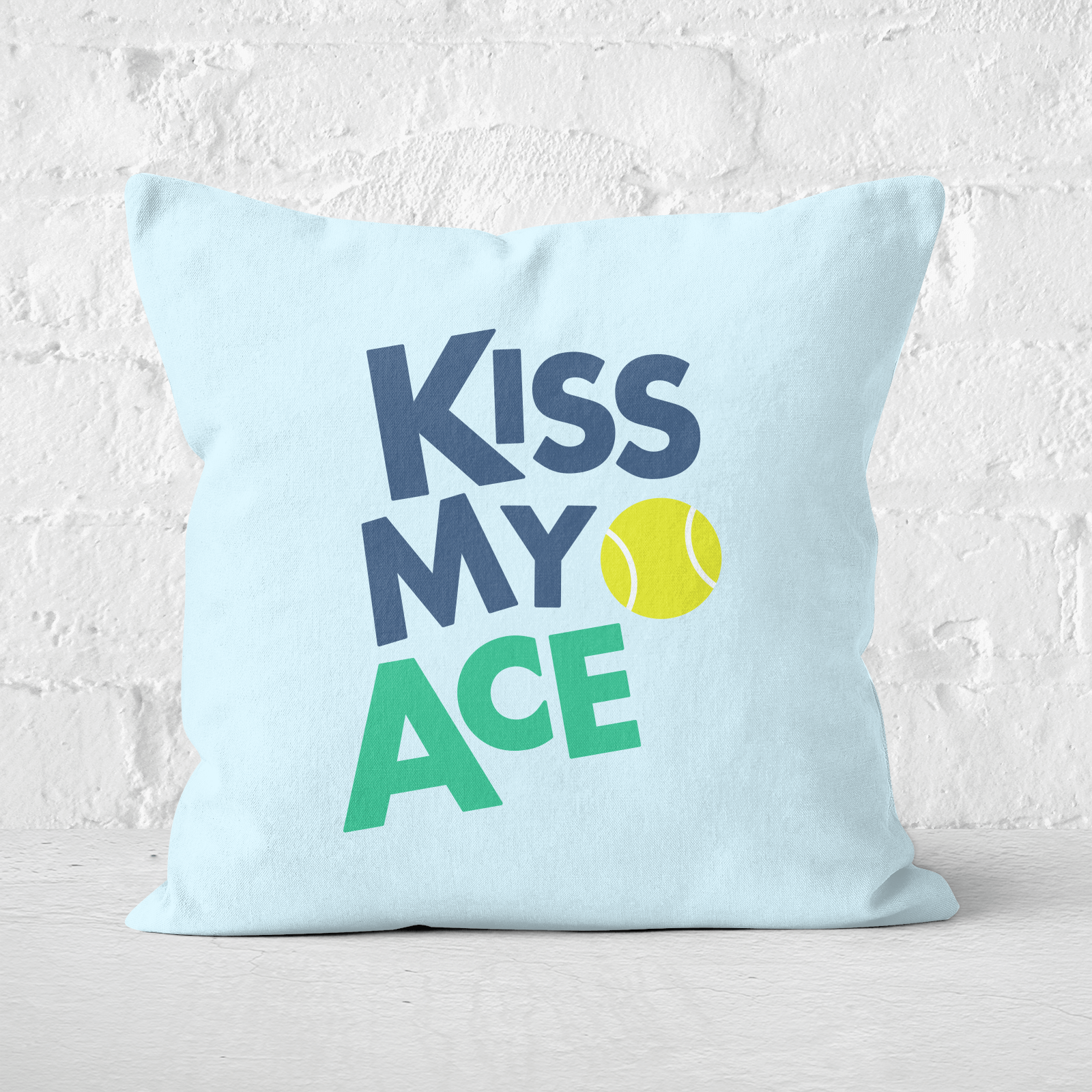 Kiss My Ace Square Cushion   60x60cm   Soft Touch