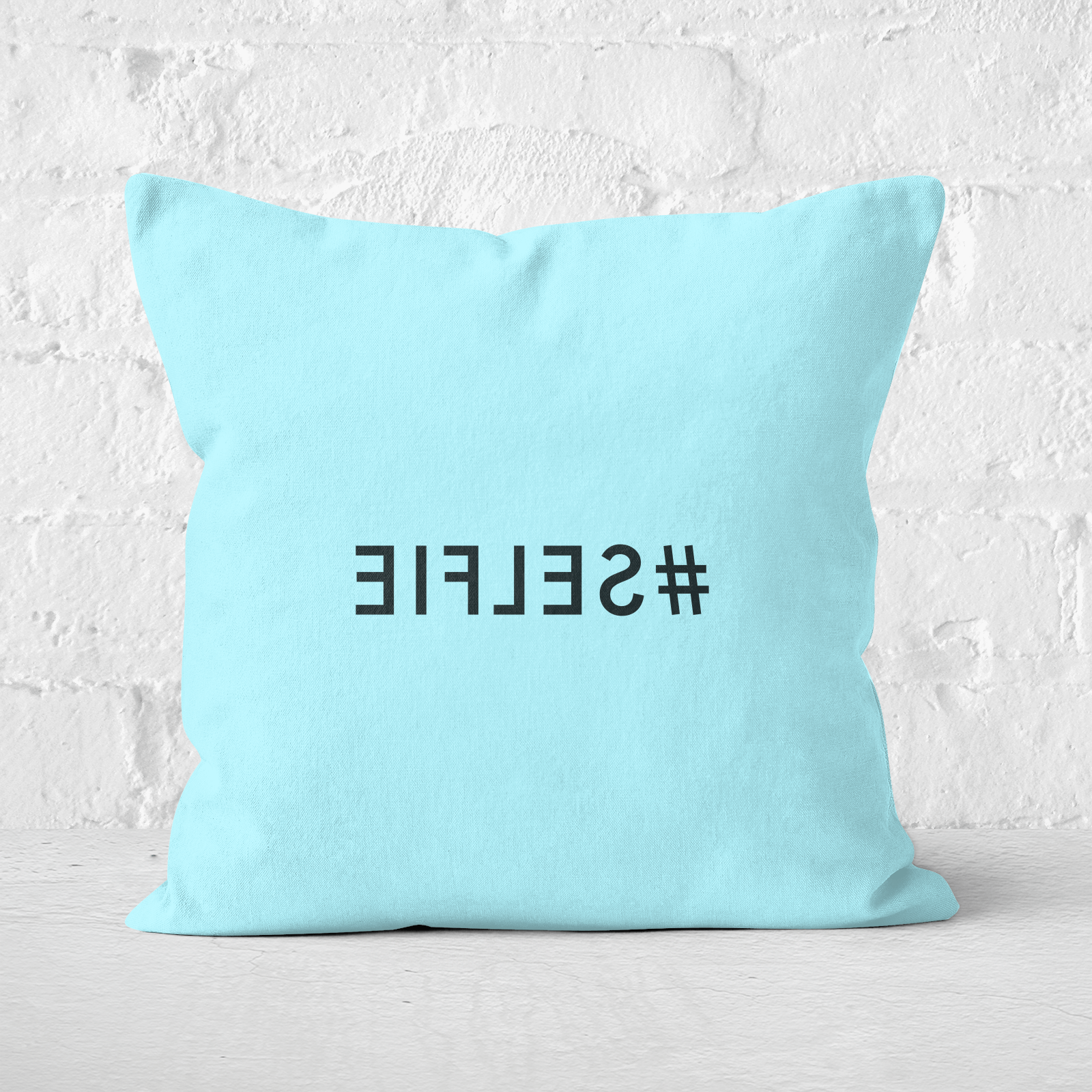 Mirror Selfie Square Cushion - 60x60cm - Soft Touch