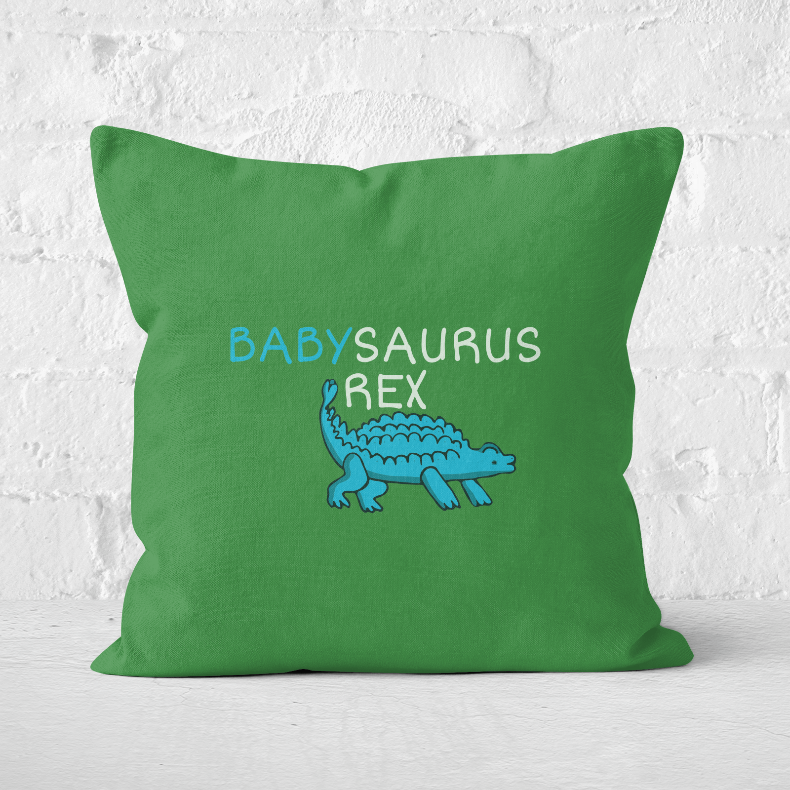 Babysaurus Rex Square Cushion - 60x60cm - Soft Touch