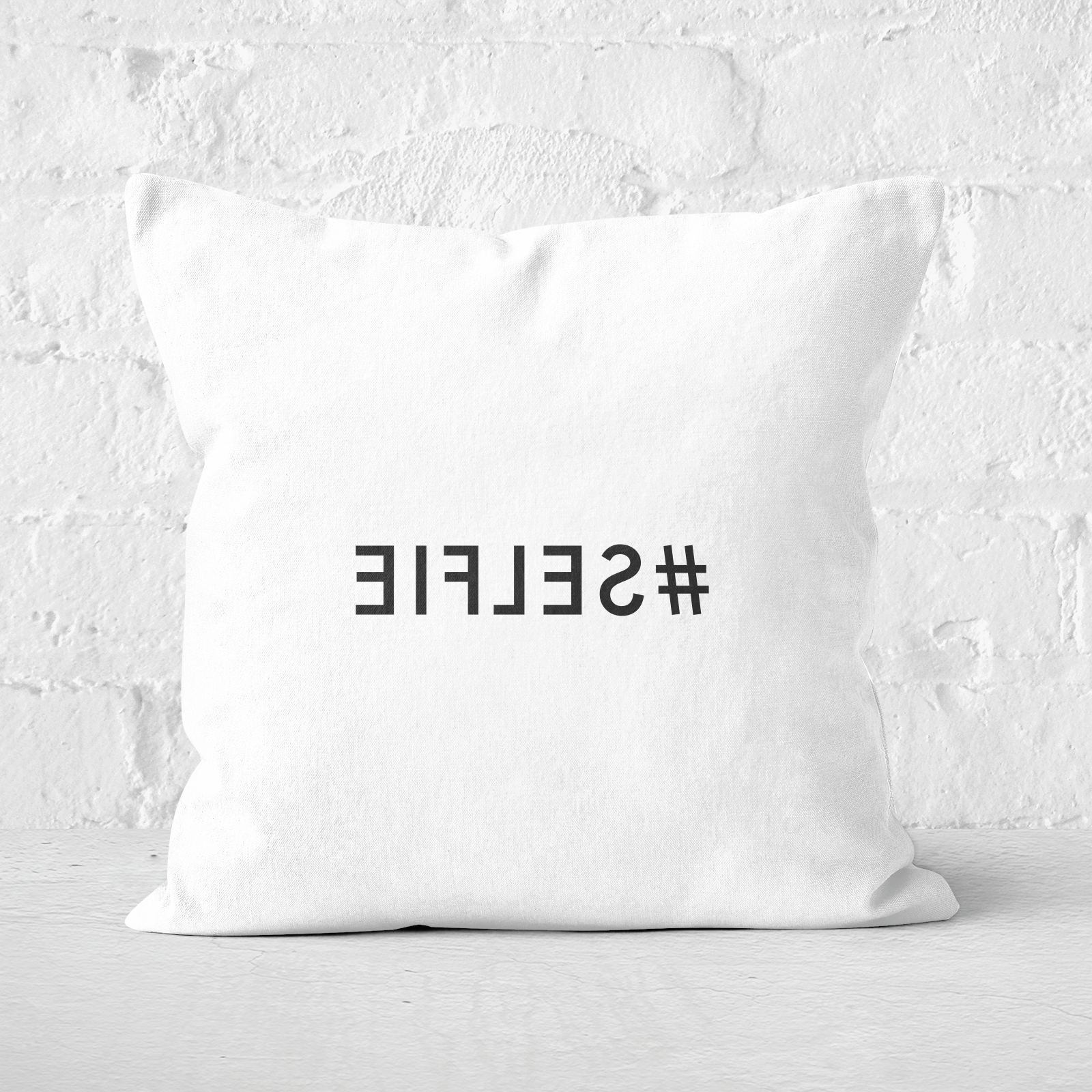 Mirror Selfie Square Cushion - 60x60cm - Soft Touch