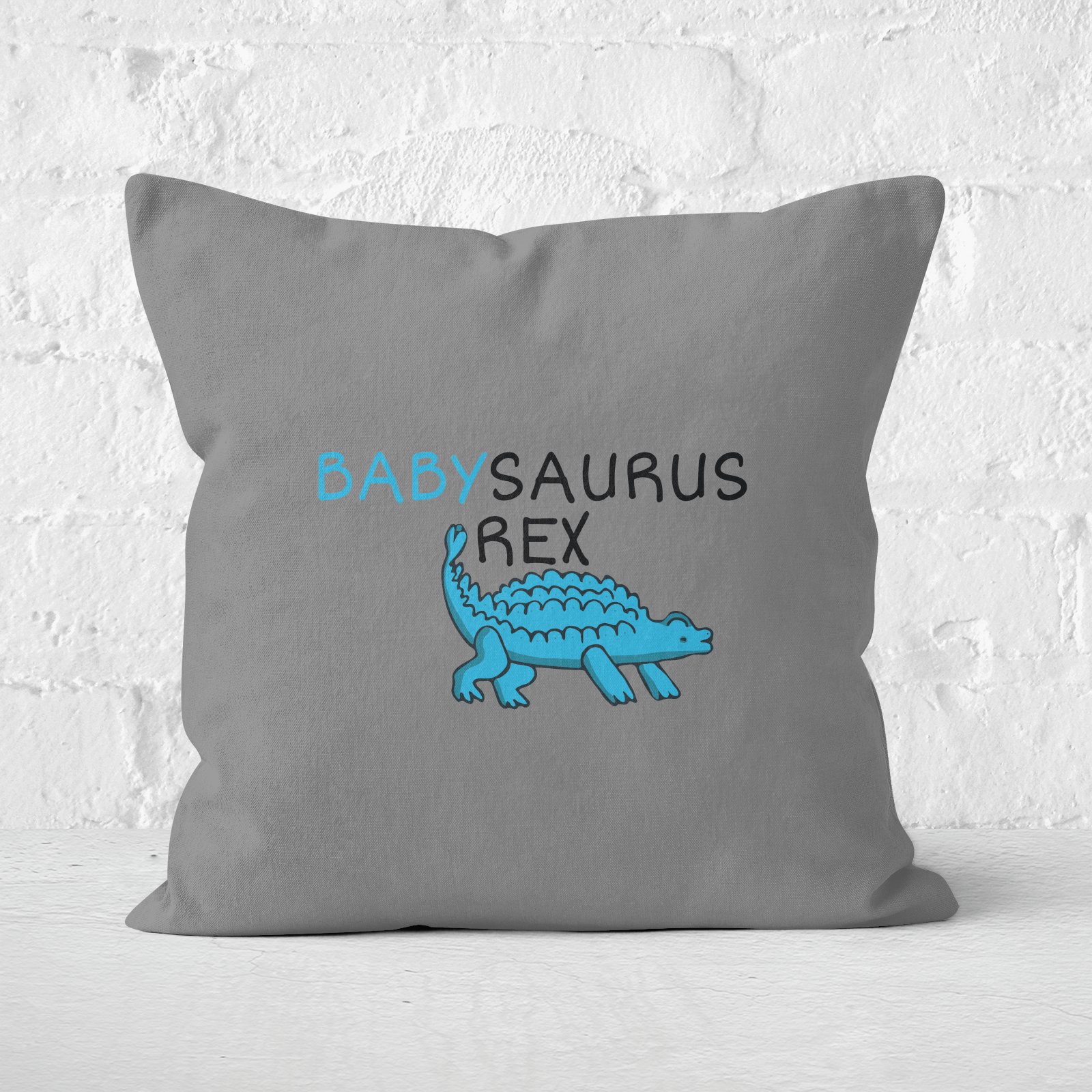 Babysaurus Rex Square Cushion - 60x60cm - Soft Touch