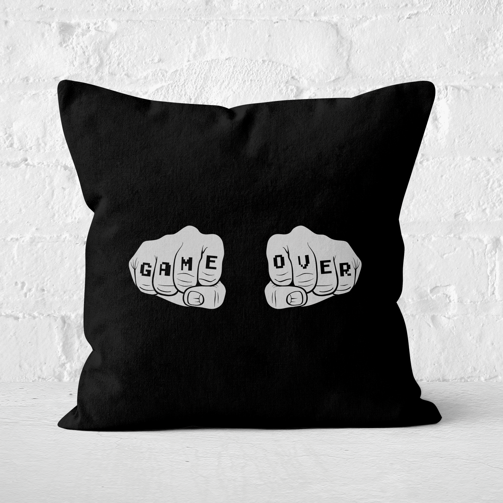 Game Over Square Cushion - 40x40cm - Soft Touch