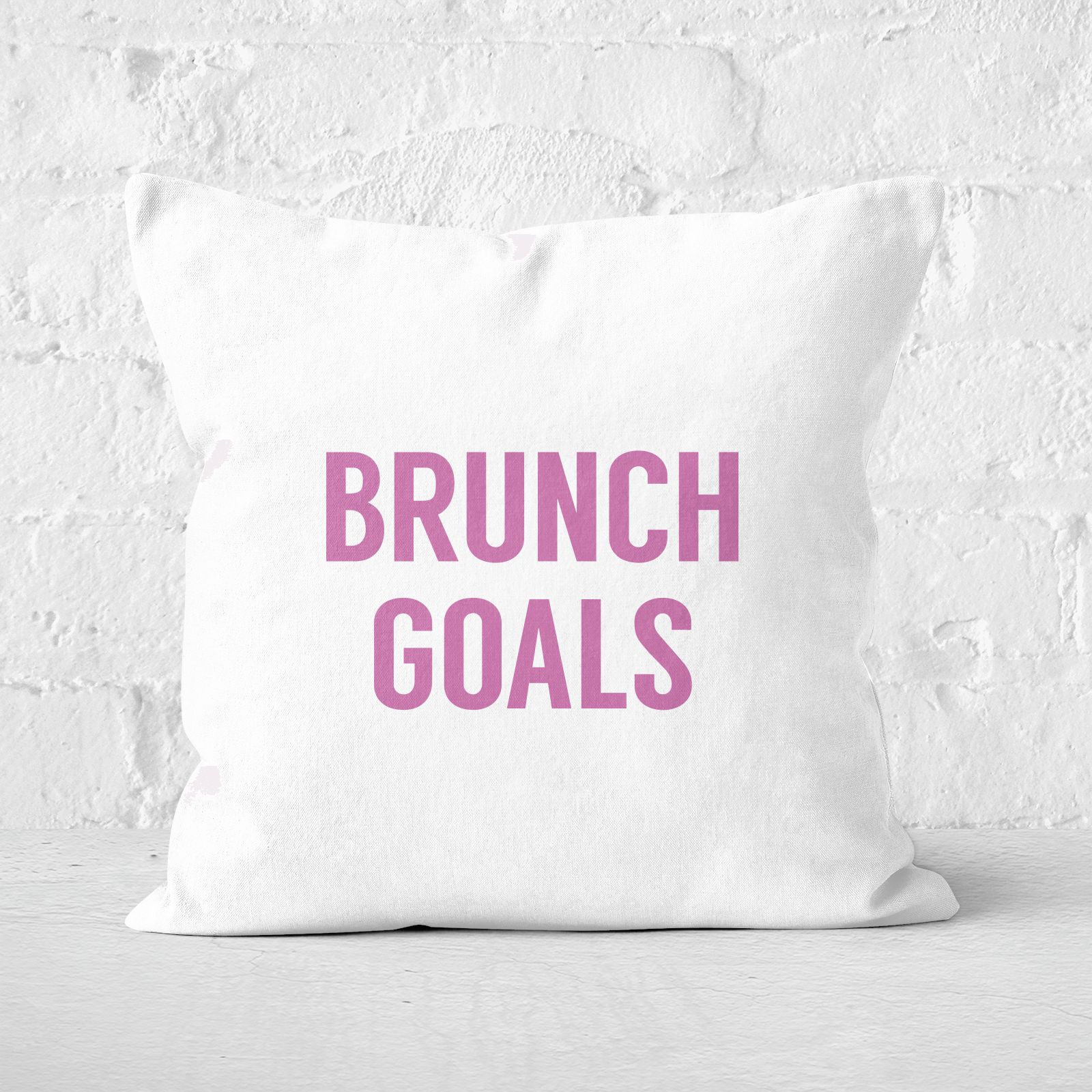 Brunch Goals Square Cushion - 60x60cm - Soft Touch