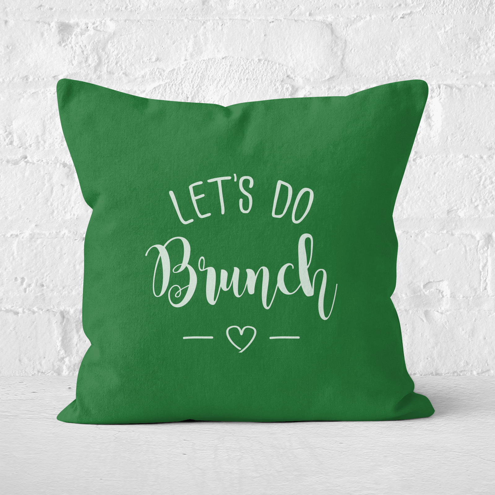 Lets Do Brunch Square Cushion - 60x60cm - Soft Touch