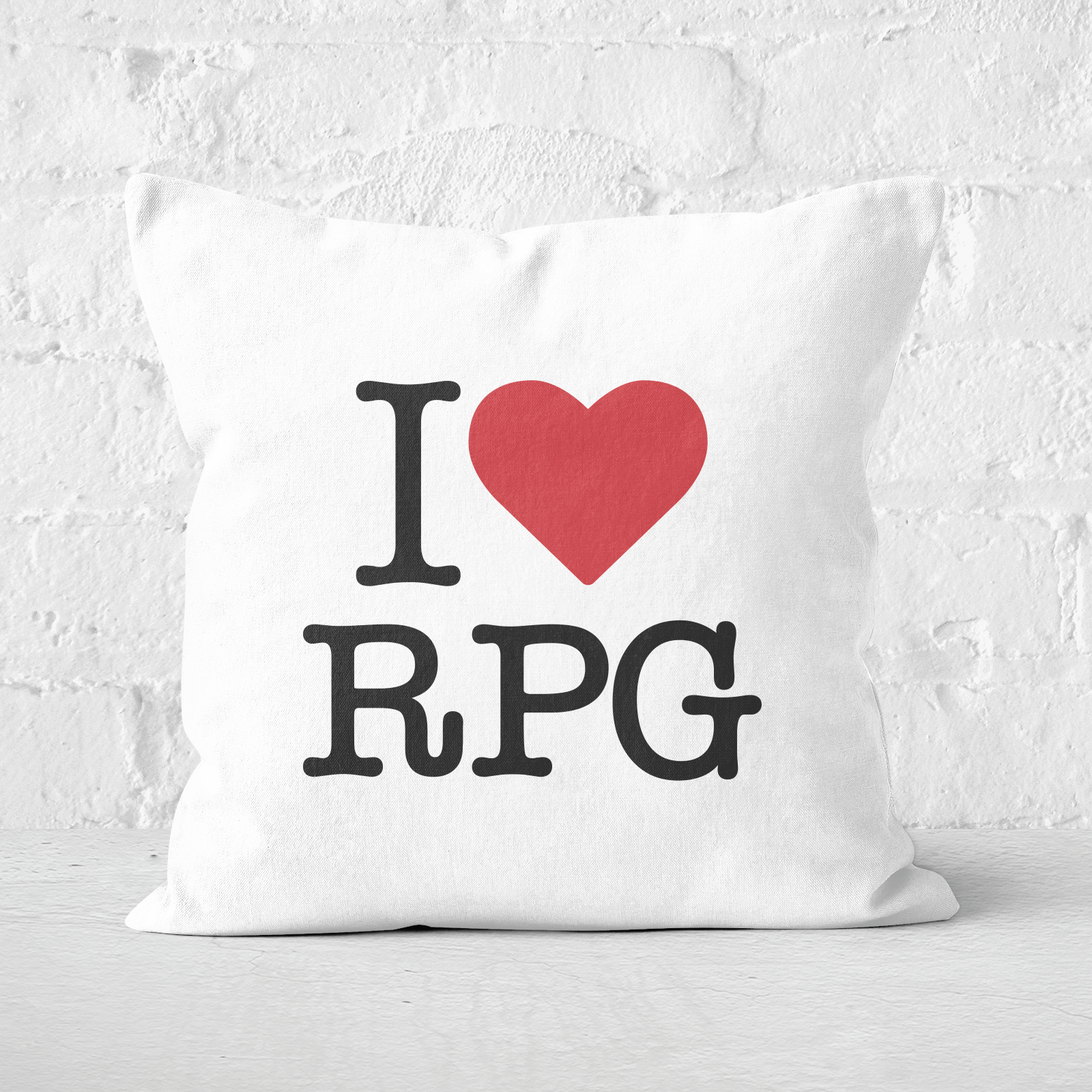 I Love RPG Square Cushion - 60x60cm - Soft Touch